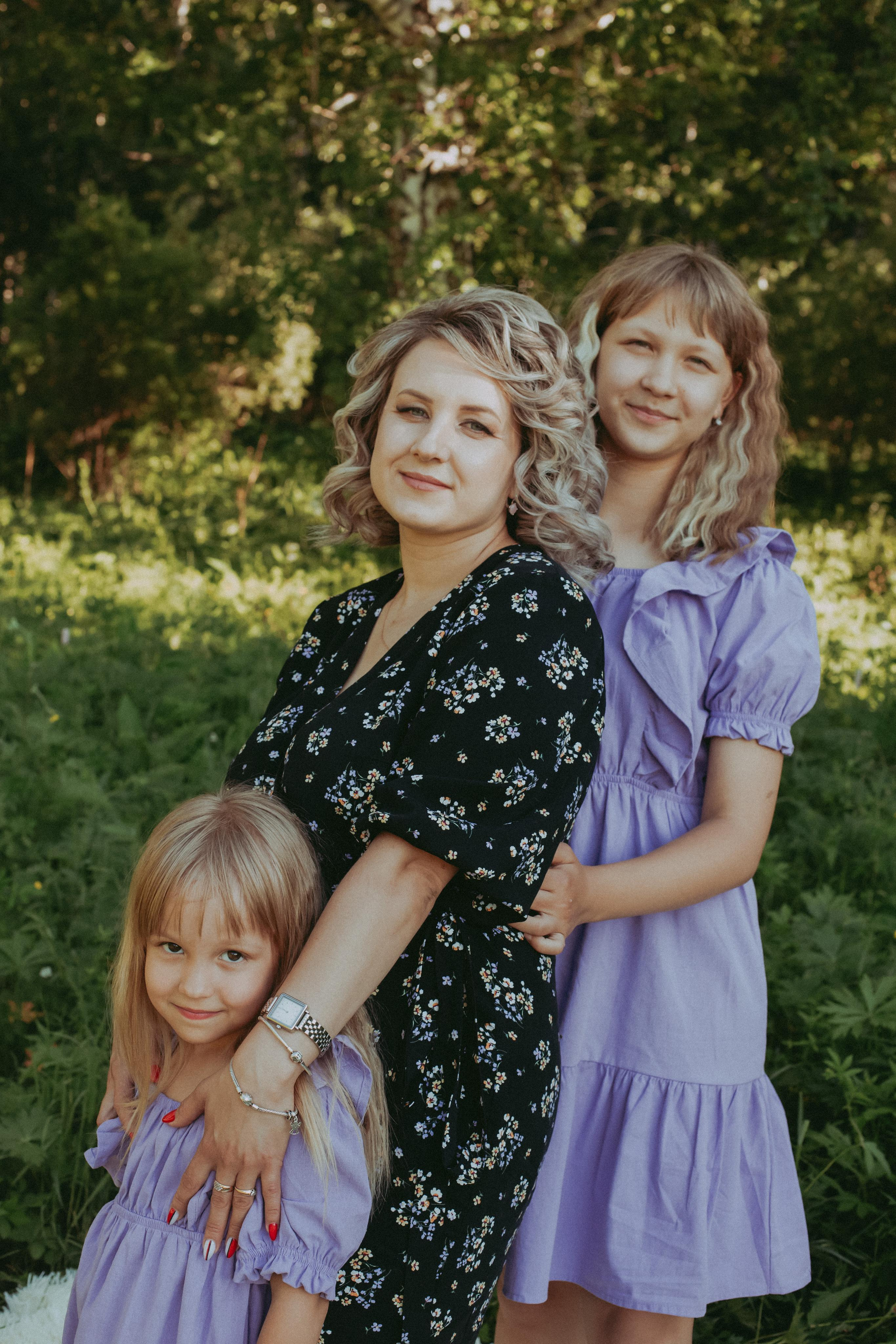 Мама и дочки. Фотограф Карина Шарафутдинова