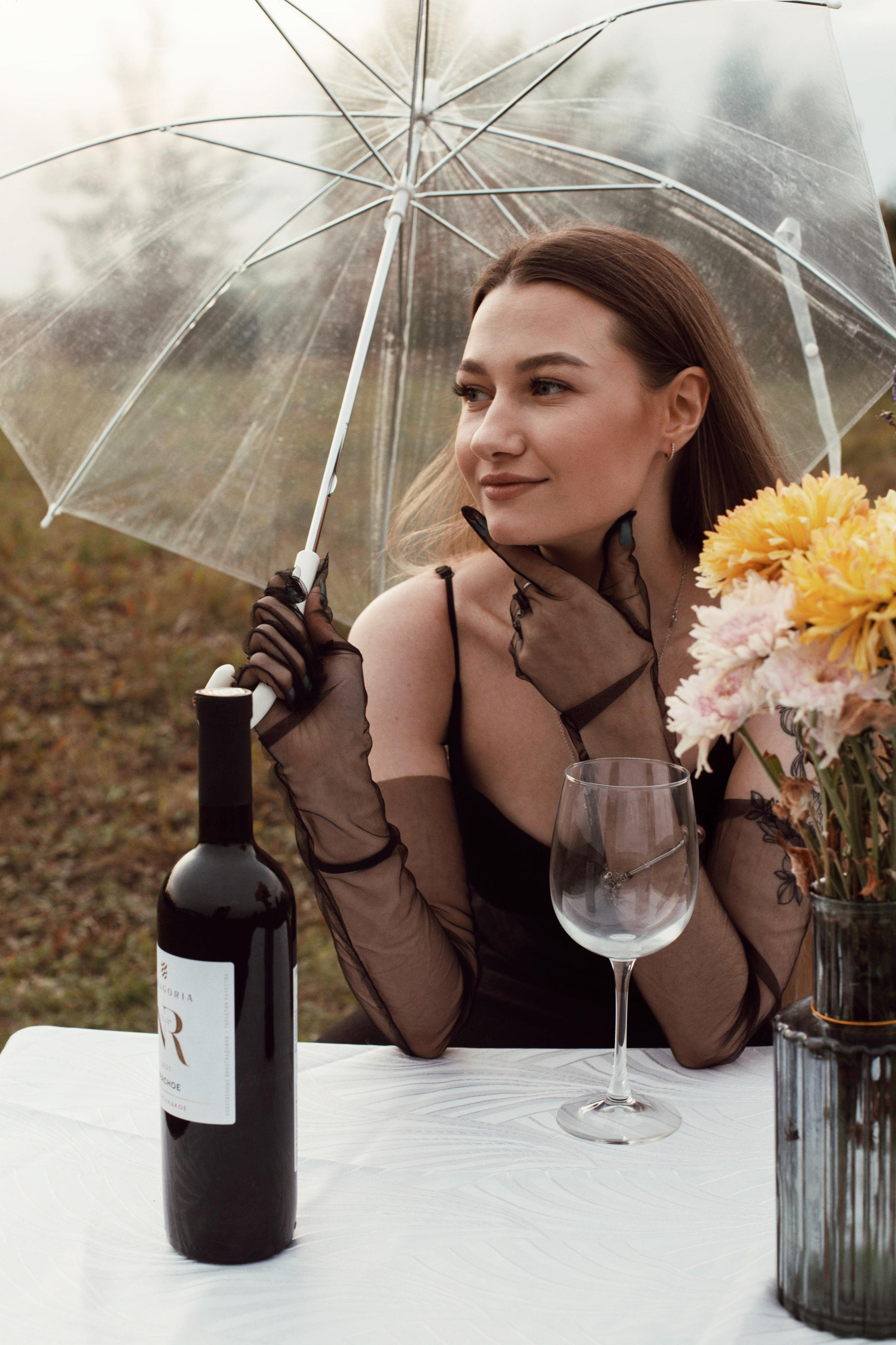 Дождь, вино и Маша. Фотограф Карина Шарафутдинова