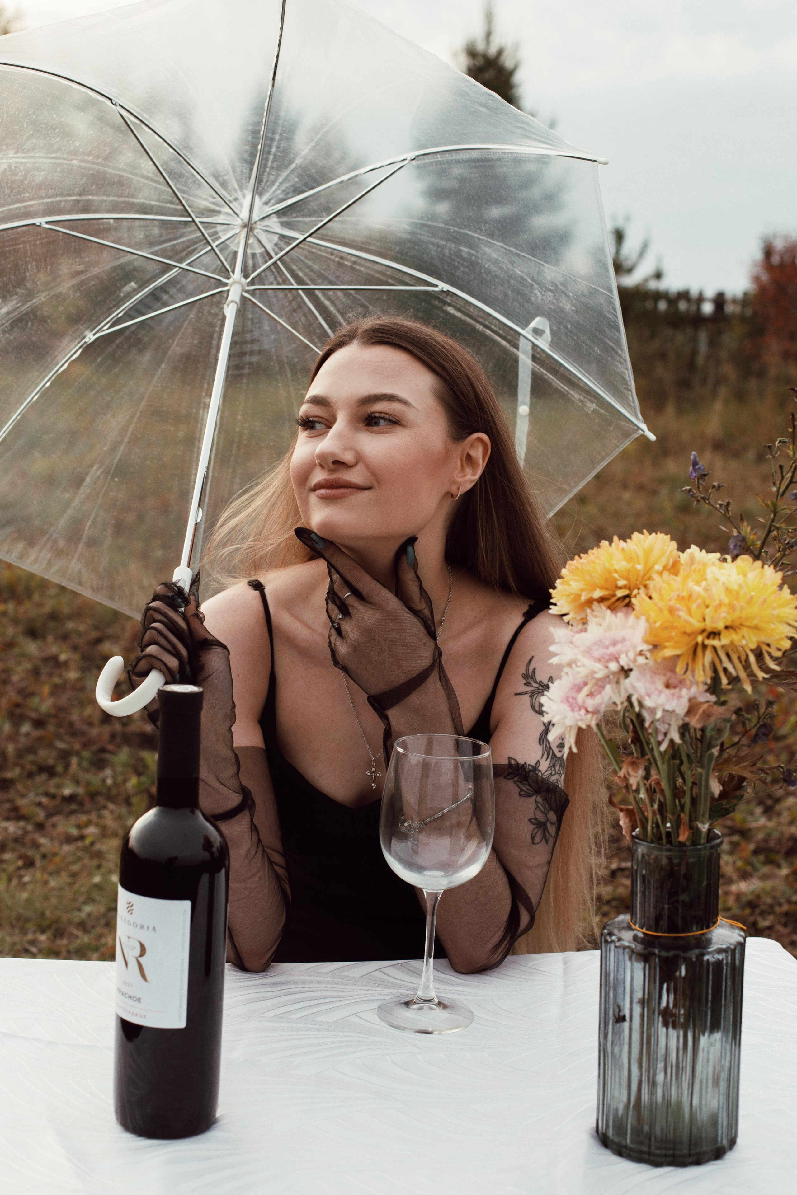 Дождь, вино и Маша. Фотограф Карина Шарафутдинова