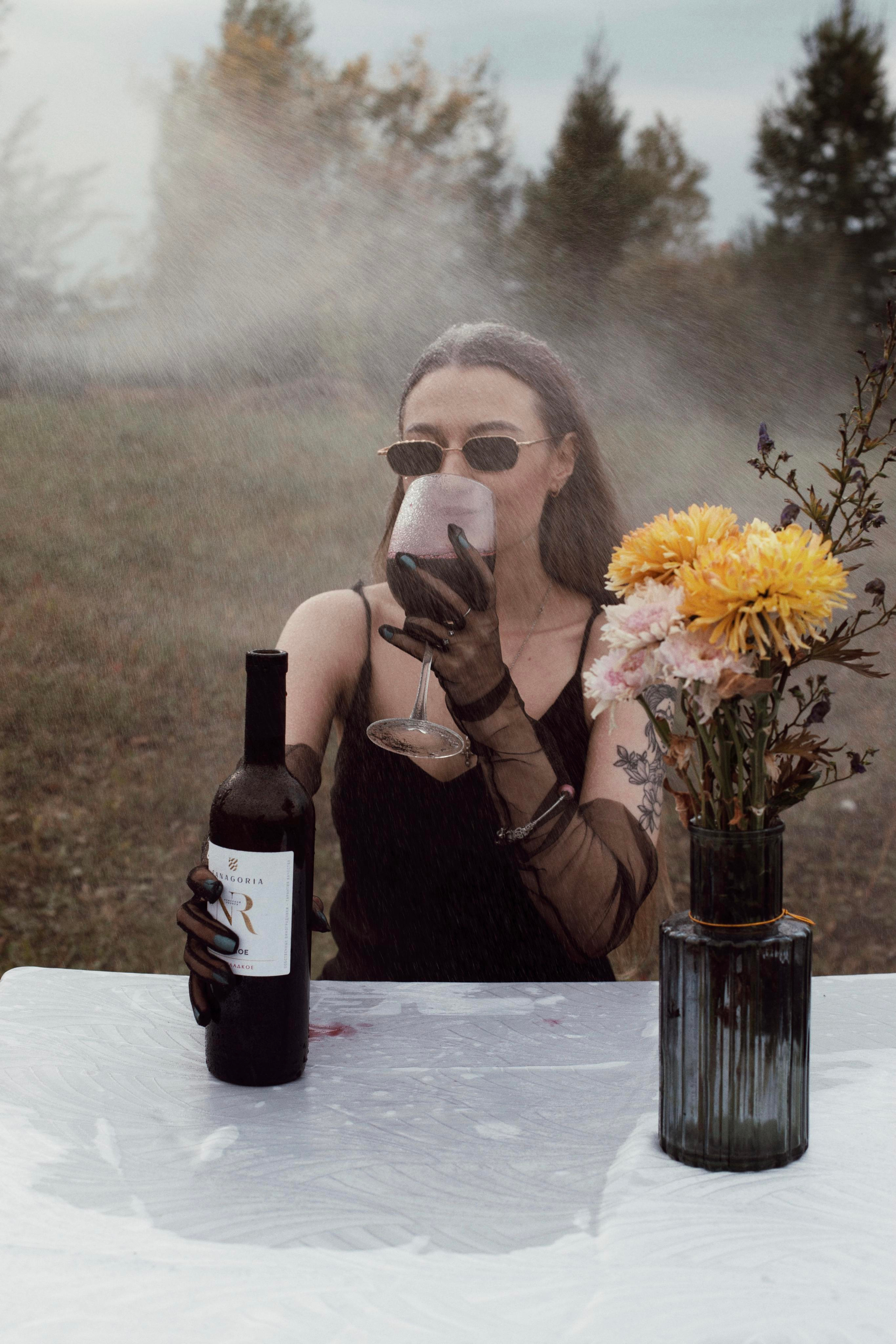 Дождь, вино и Маша. Фотограф Карина Шарафутдинова