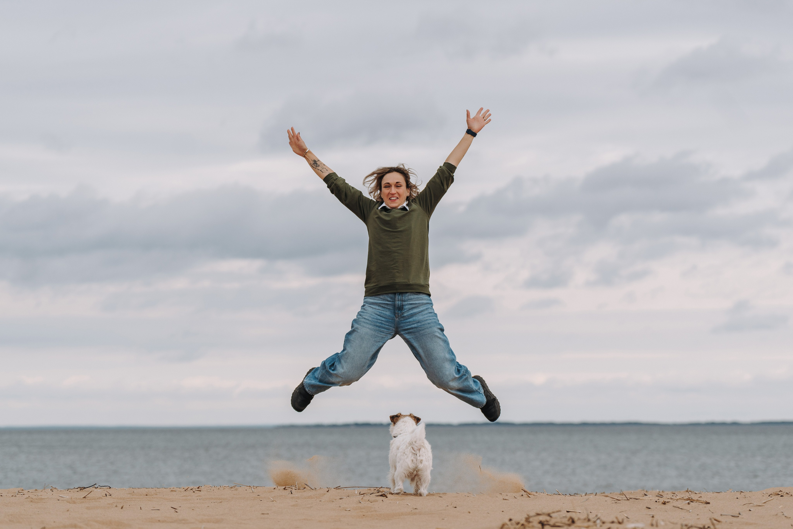 Оля, Ларс и Лукас. Фотограф анималист в Спб недорого Олеся Майорова