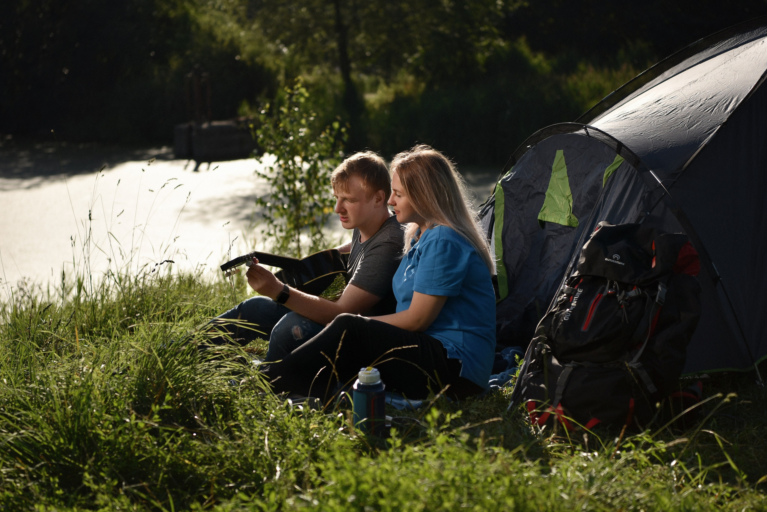 Маша и Серёжа. Отдых на природе