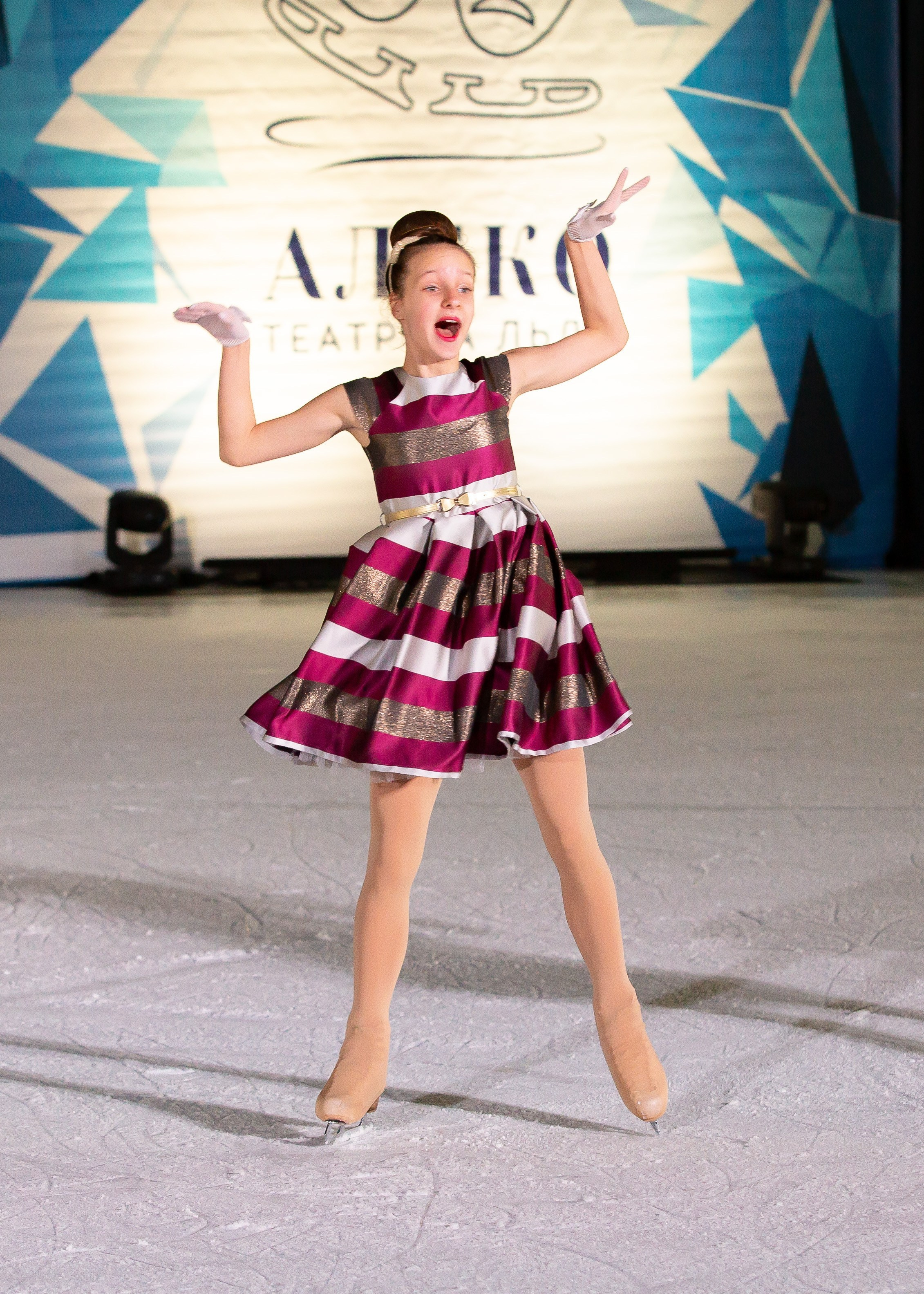 Отчетный концерт. Детский театр на льду «АЛЕКО» 47 сезон. Май 2024 г. Репортажный фотограф в Москве