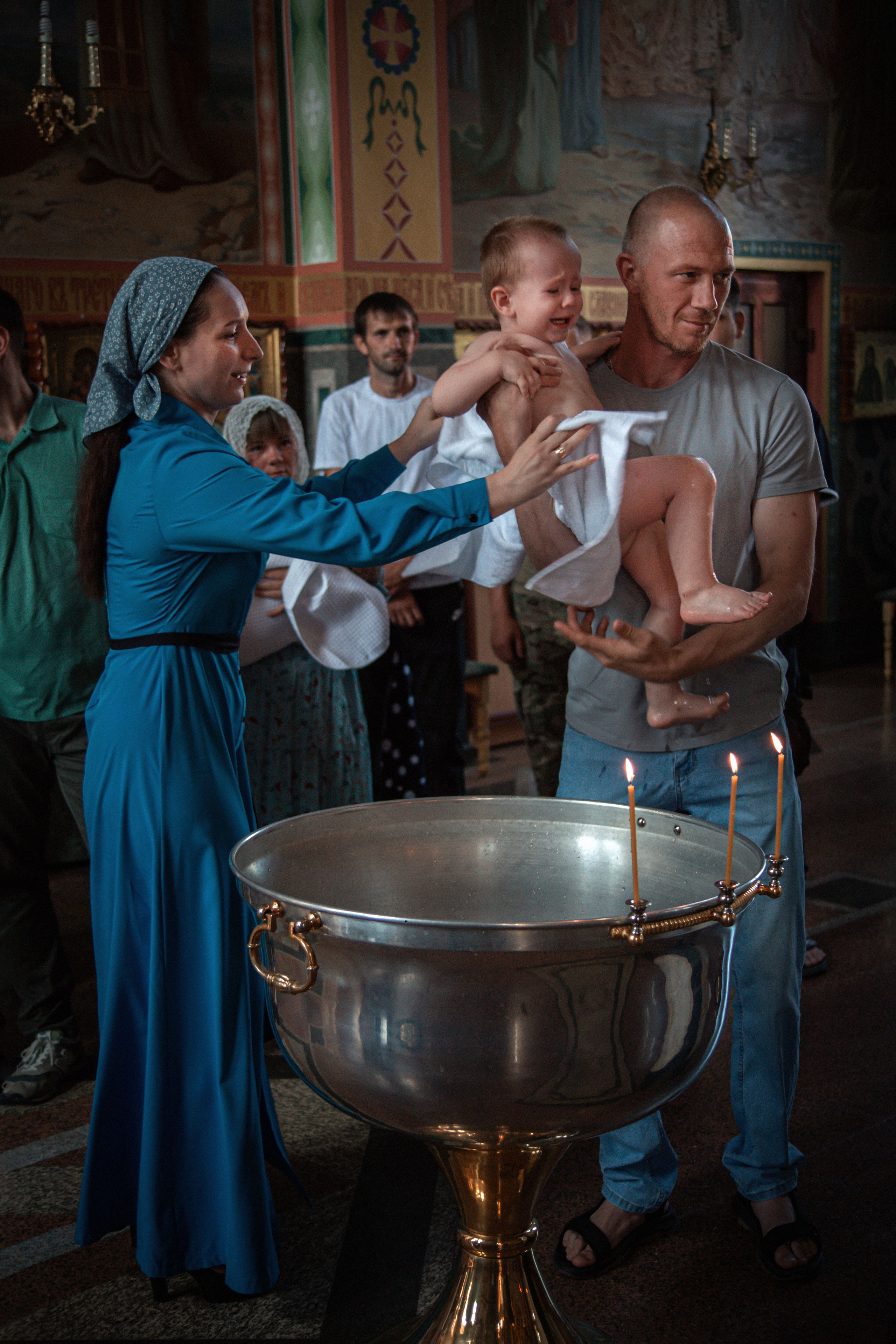 Общее крещение. Семейный и детский фотограф в Москве Ольга Кривенцова