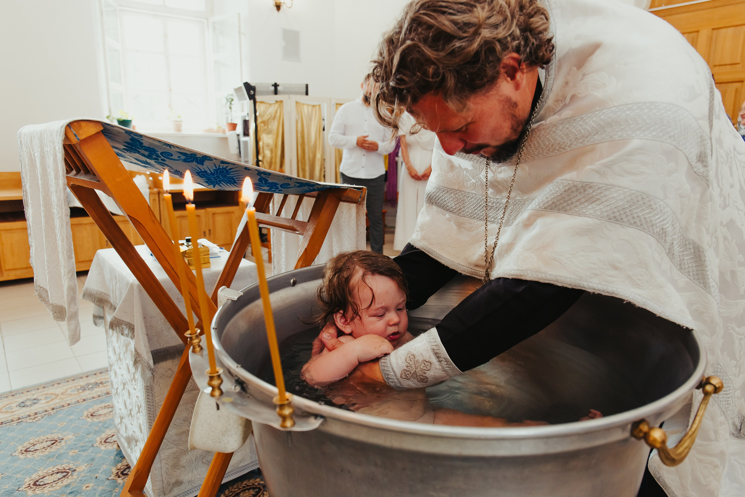 Фотосъемка Крещения ребенка. Фотограф новорожденных и детский в Сергиевом Посаде Кругликова Юлия