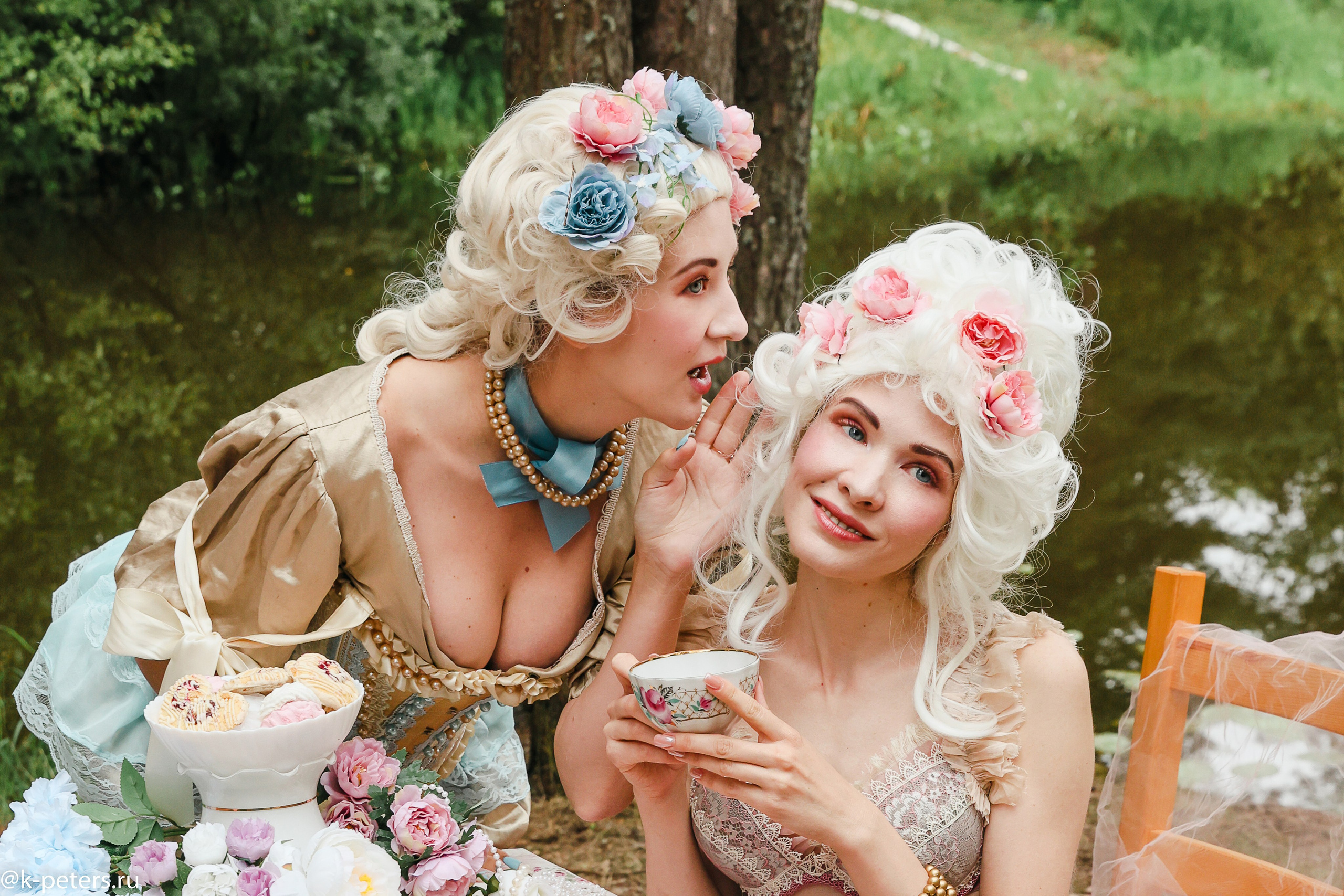 Пикник у озера в стиле Барокко. Фотограф Петерс Кристина /Липецк — Москва/