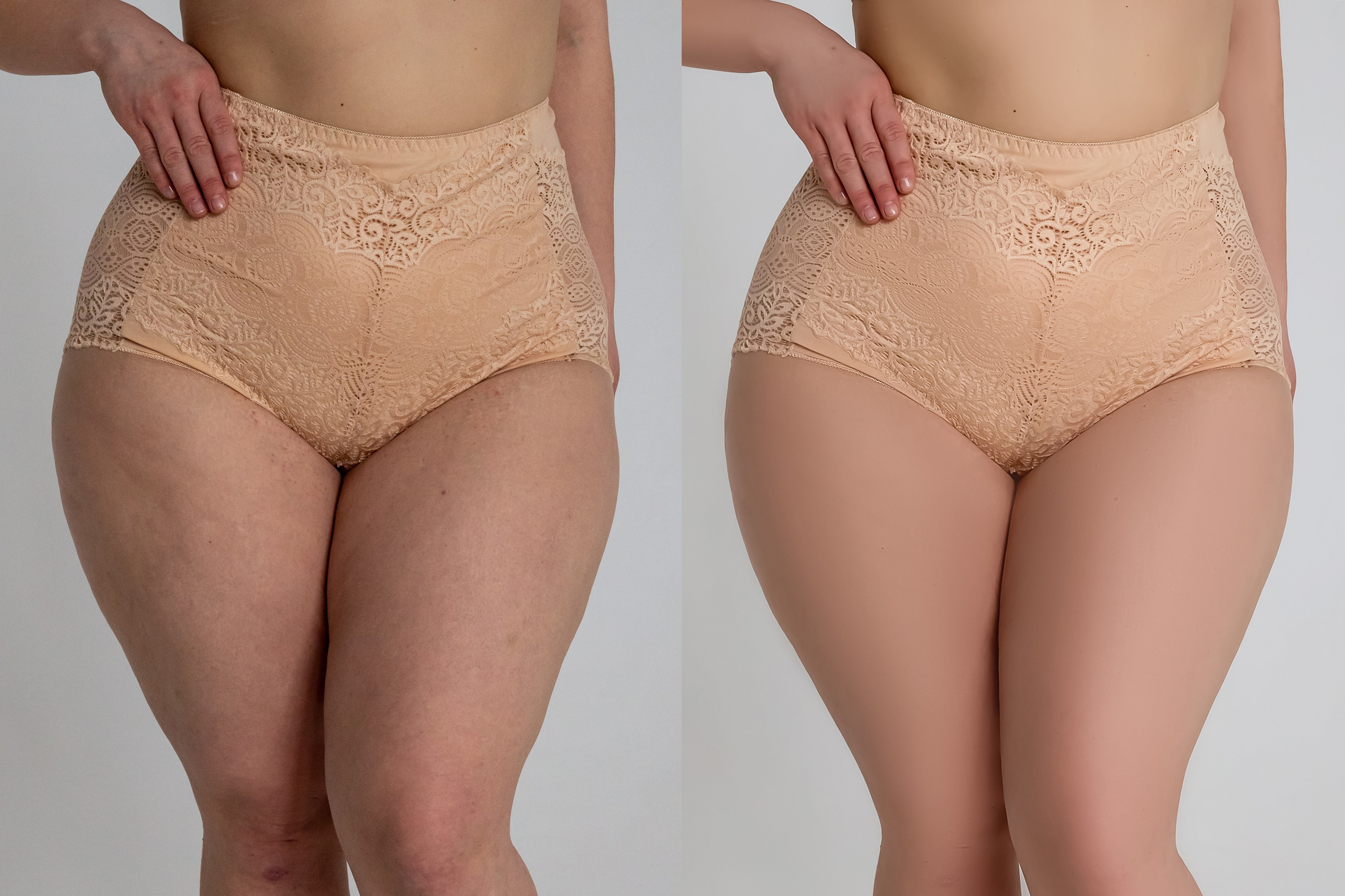 Деликатная обработка портретов для рекламы нижнего белья | Студия SVITHART