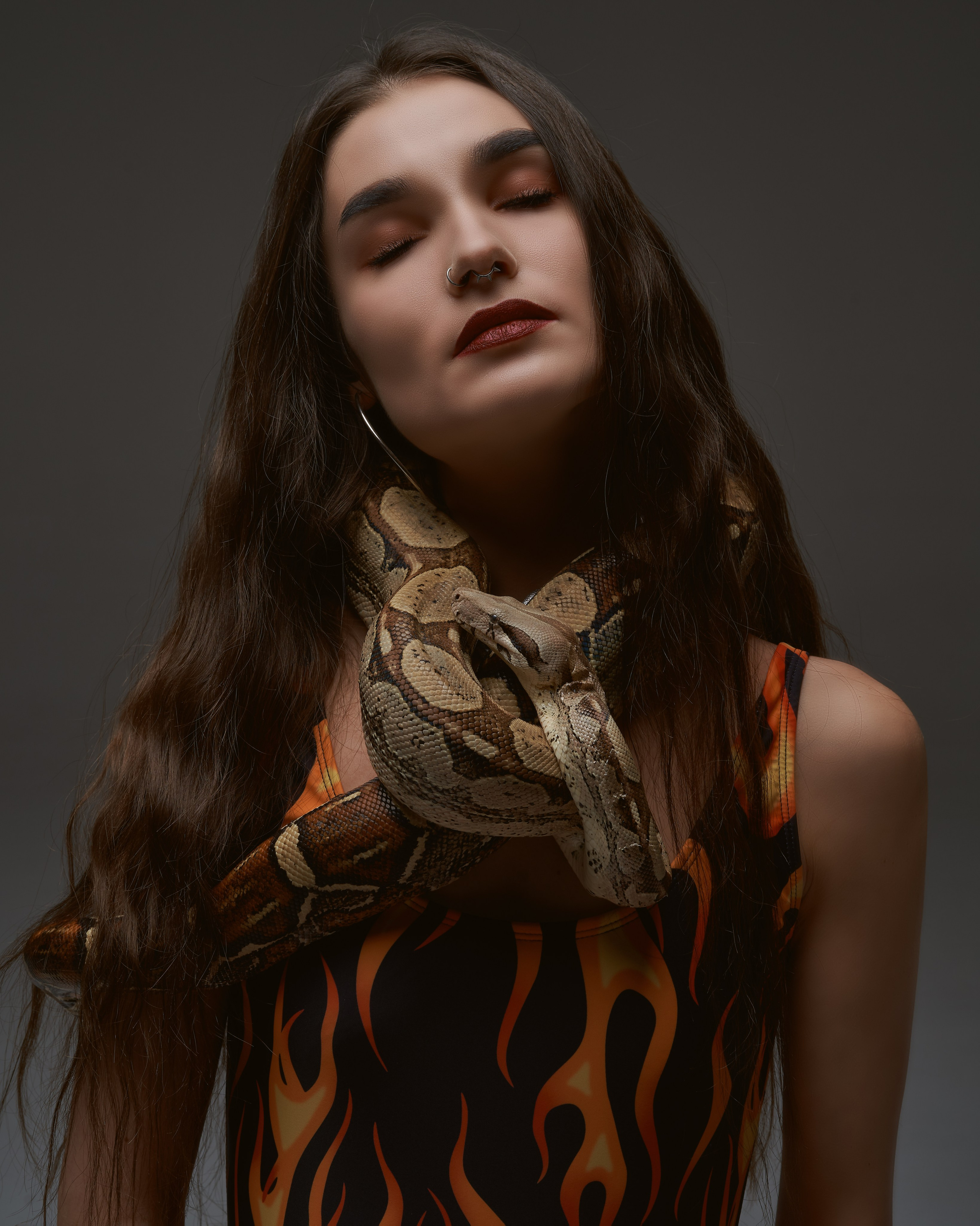 Съёмка со змеями