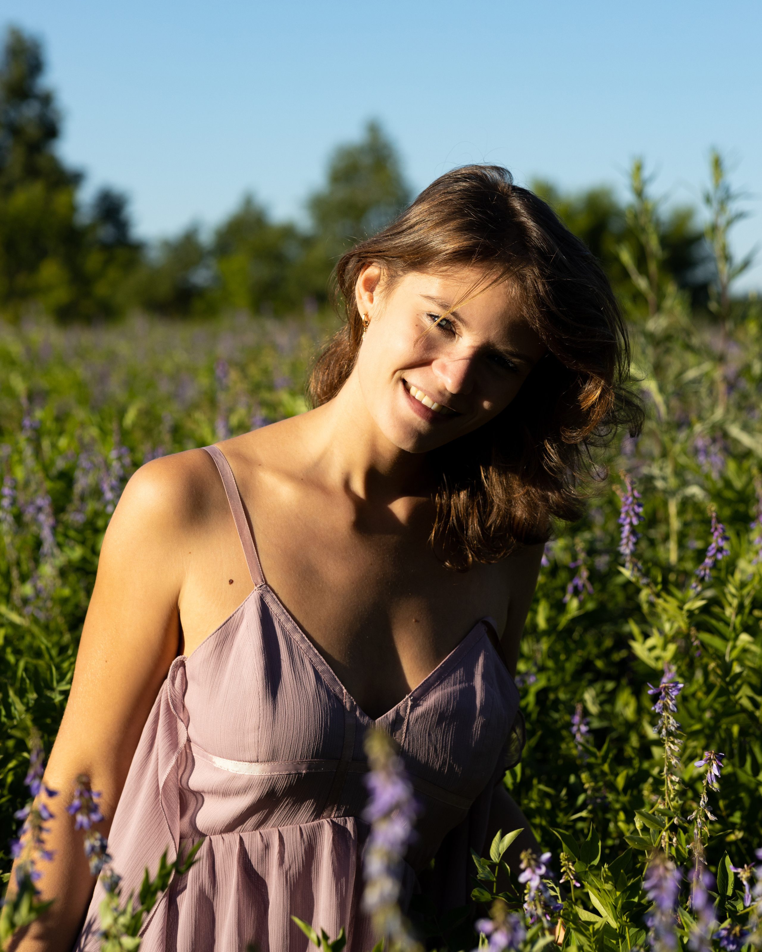 Фотосессия в цветочном поле. Портретный фотограф Екатерина Лысенко, Москва