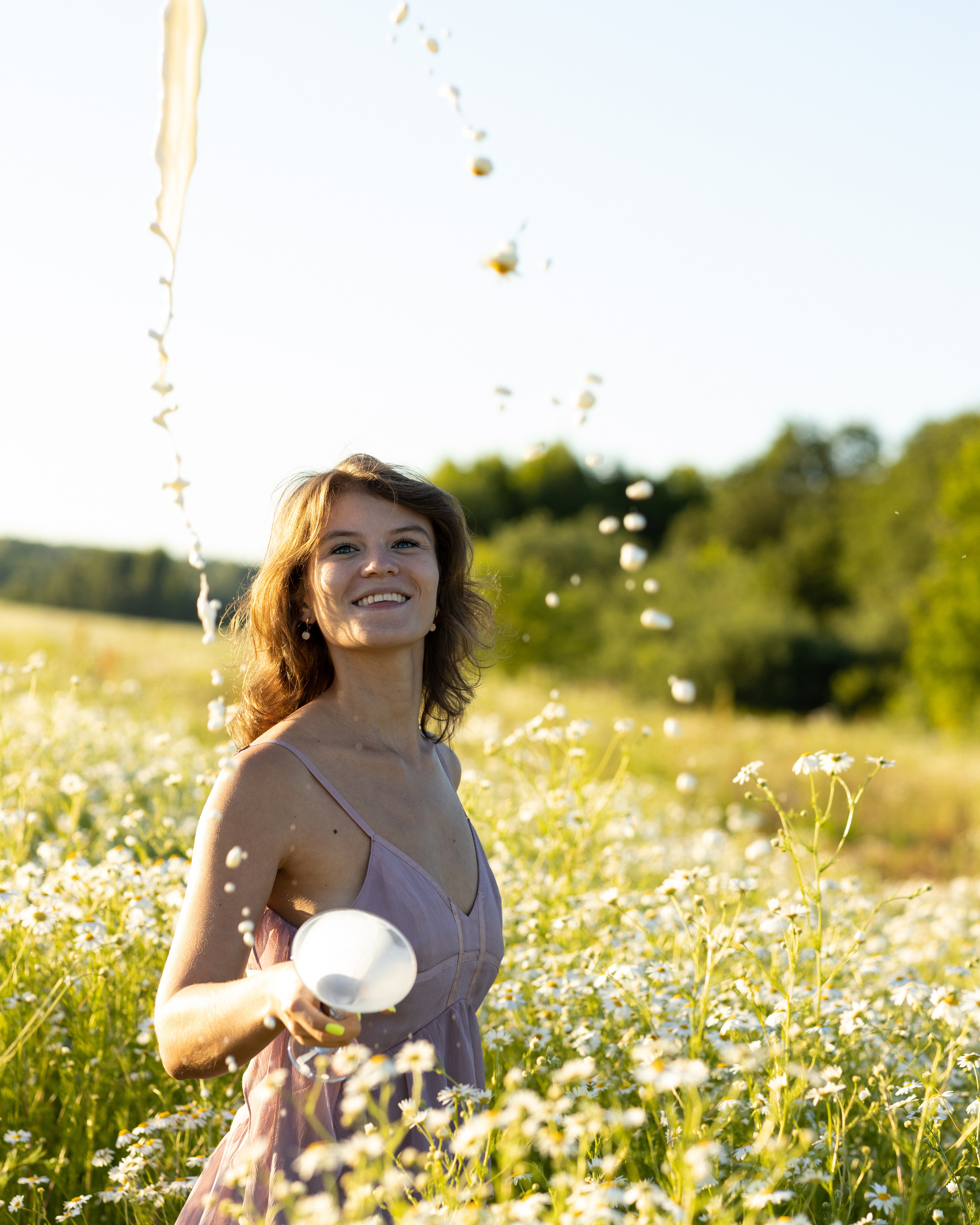 Фотосессия в цветочном поле. Портретный фотограф Екатерина Лысенко, Москва