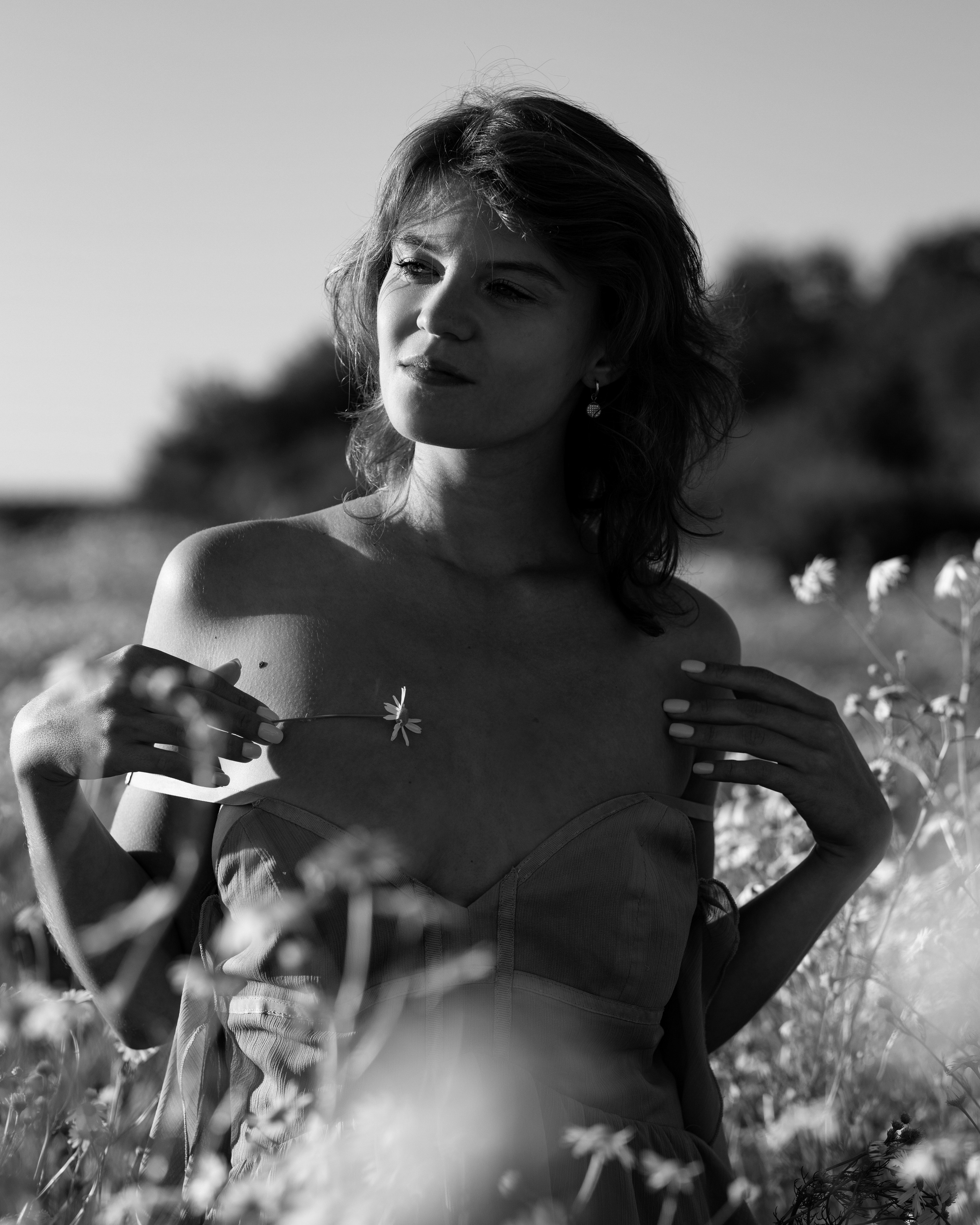 Фотосессия в цветочном поле. Портретный фотограф Екатерина Лысенко, Москва