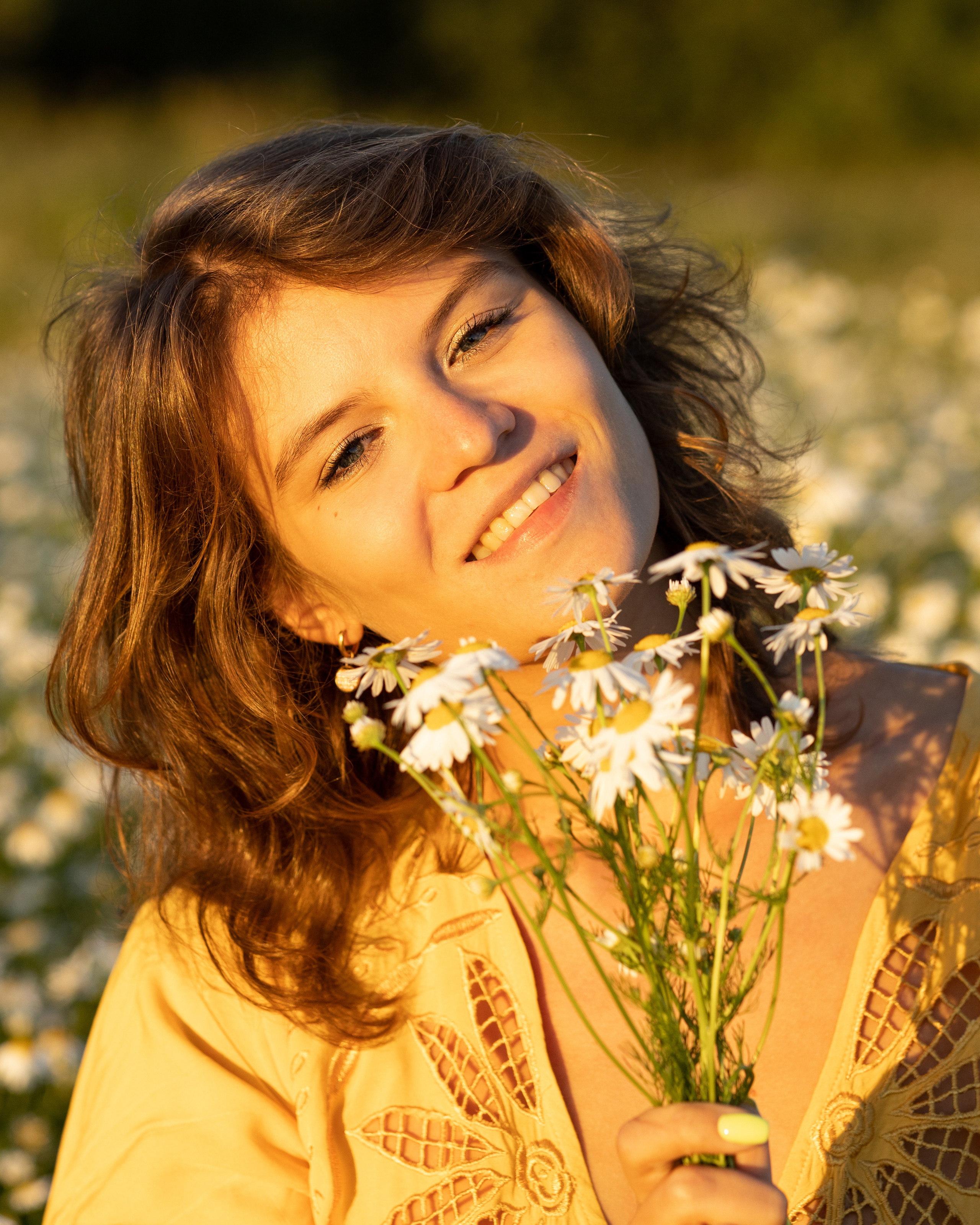 Фотосессия в цветочном поле. Портретный фотограф Екатерина Лысенко, Москва