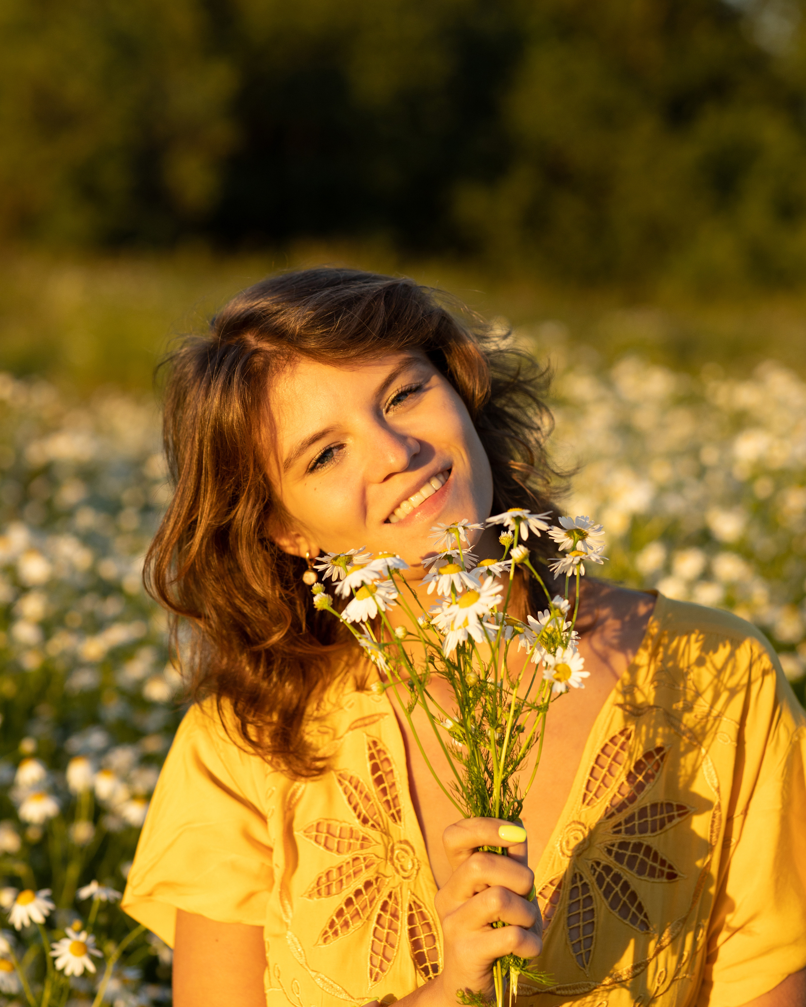 Фотосессия в цветочном поле. Портретный фотограф Екатерина Лысенко, Москва