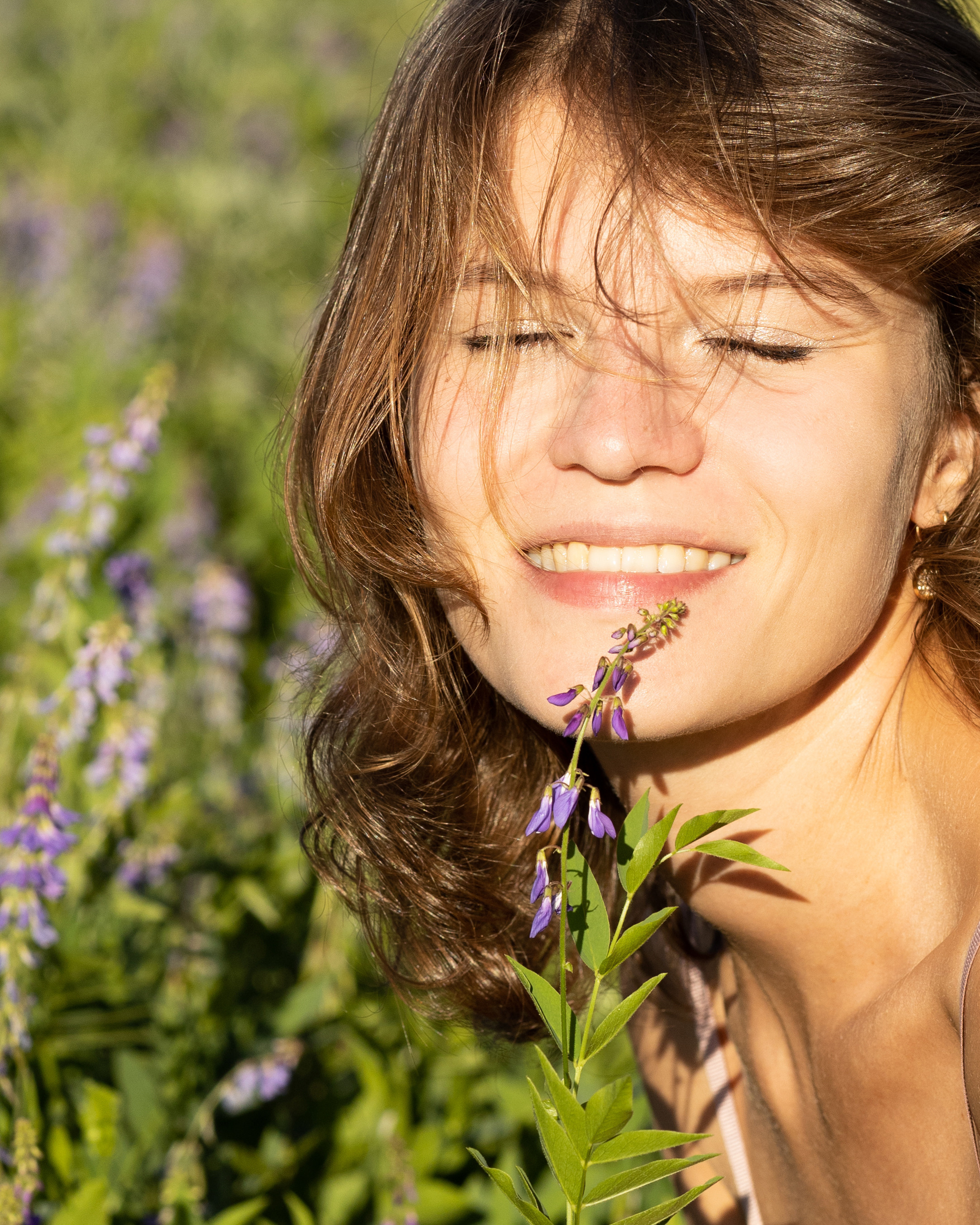 Фотосессия в цветочном поле. Портретный фотограф Екатерина Лысенко, Москва