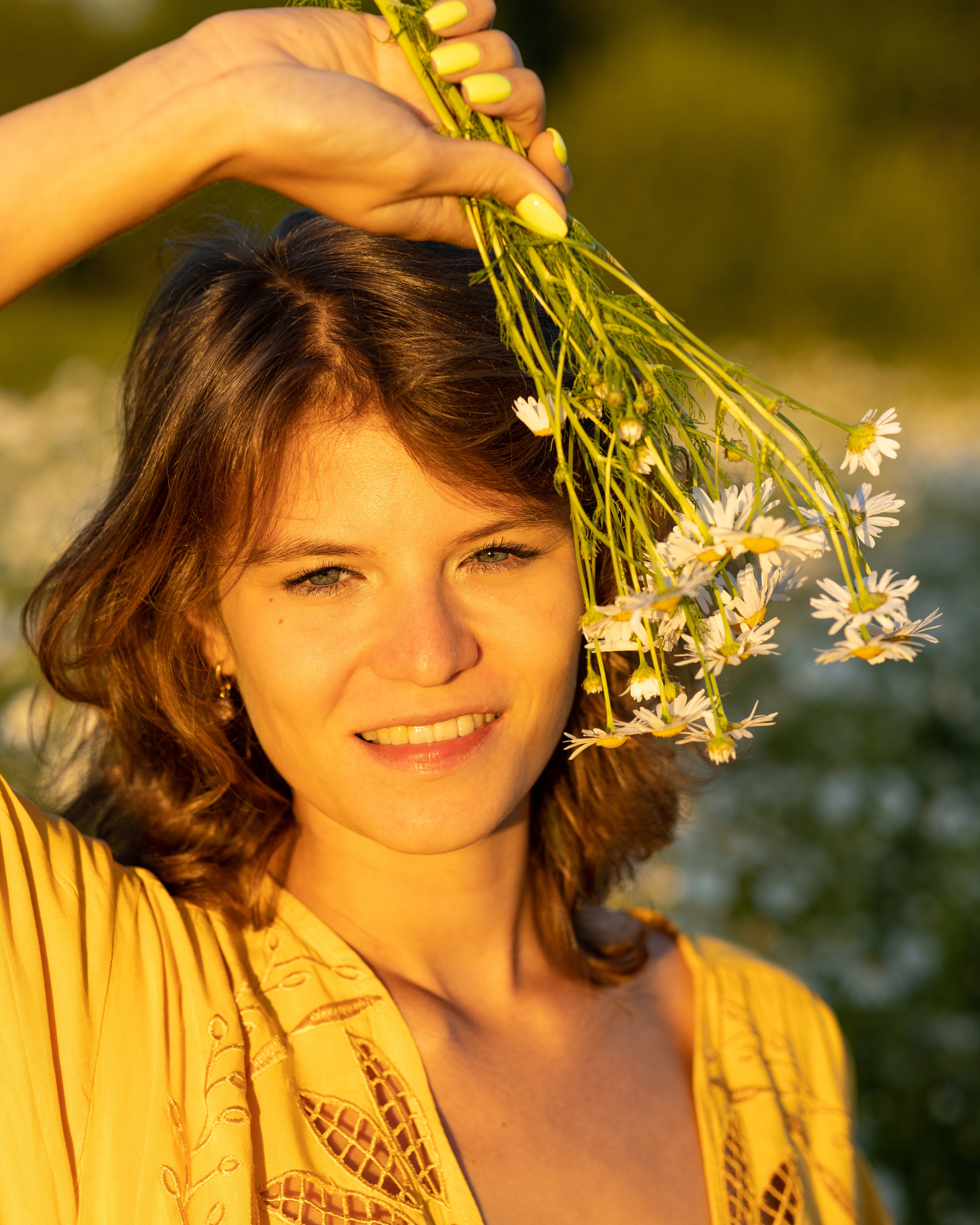 Фотосессия в цветочном поле. Портретный фотограф Екатерина Лысенко, Москва