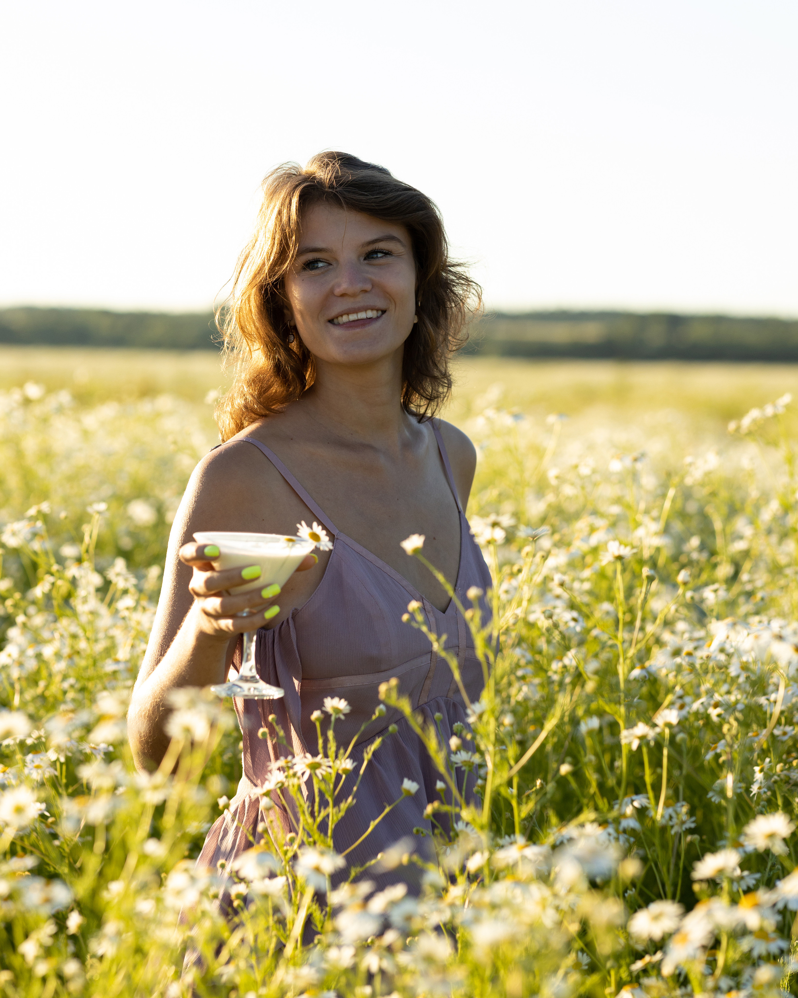 Фотосессия в цветочном поле. Портретный фотограф Екатерина Лысенко, Москва