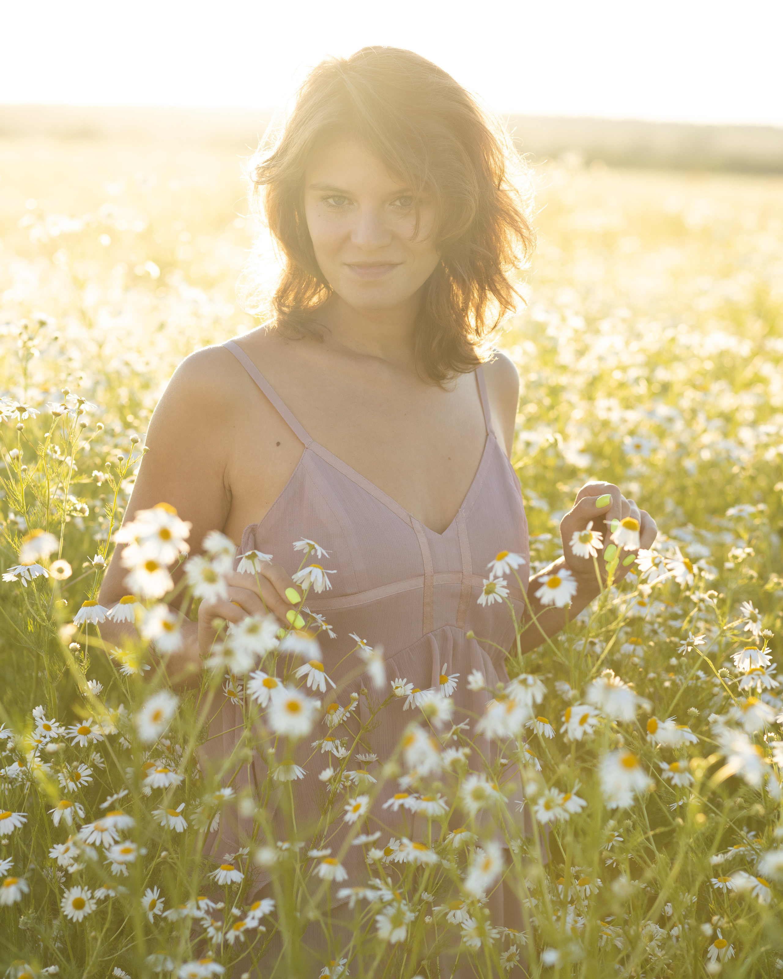 Фотосессия в цветочном поле. Портретный фотограф Екатерина Лысенко, Москва