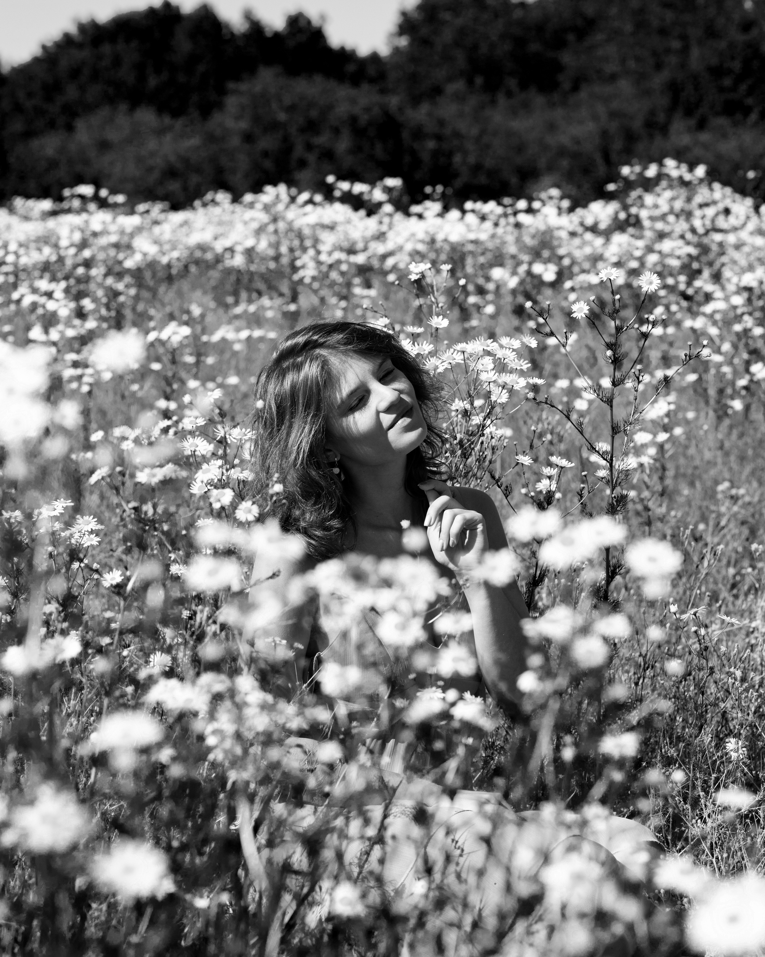 Фотосессия в цветочном поле. Портретный фотограф Екатерина Лысенко, Москва