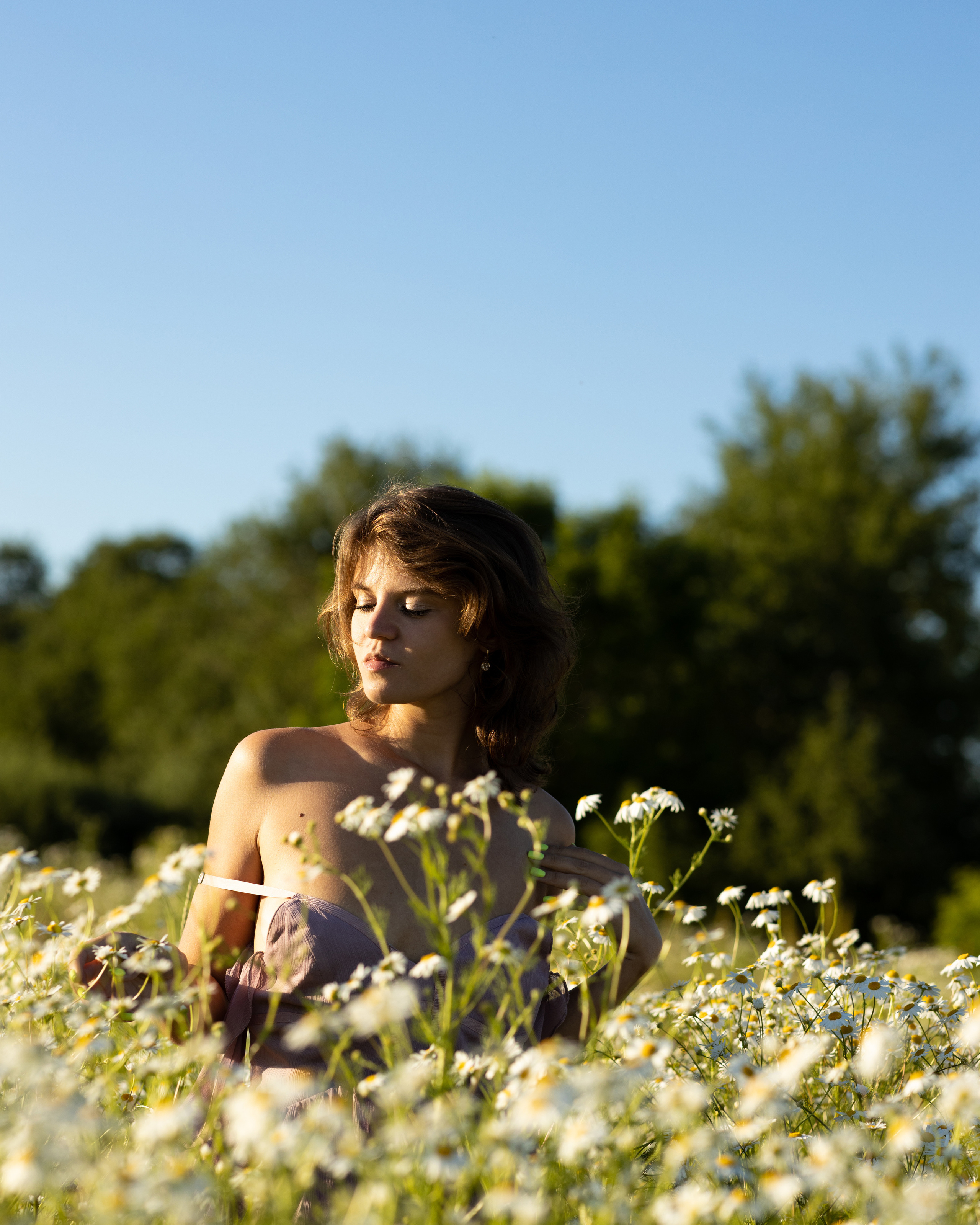 Фотосессия в цветочном поле. Портретный фотограф Екатерина Лысенко, Москва
