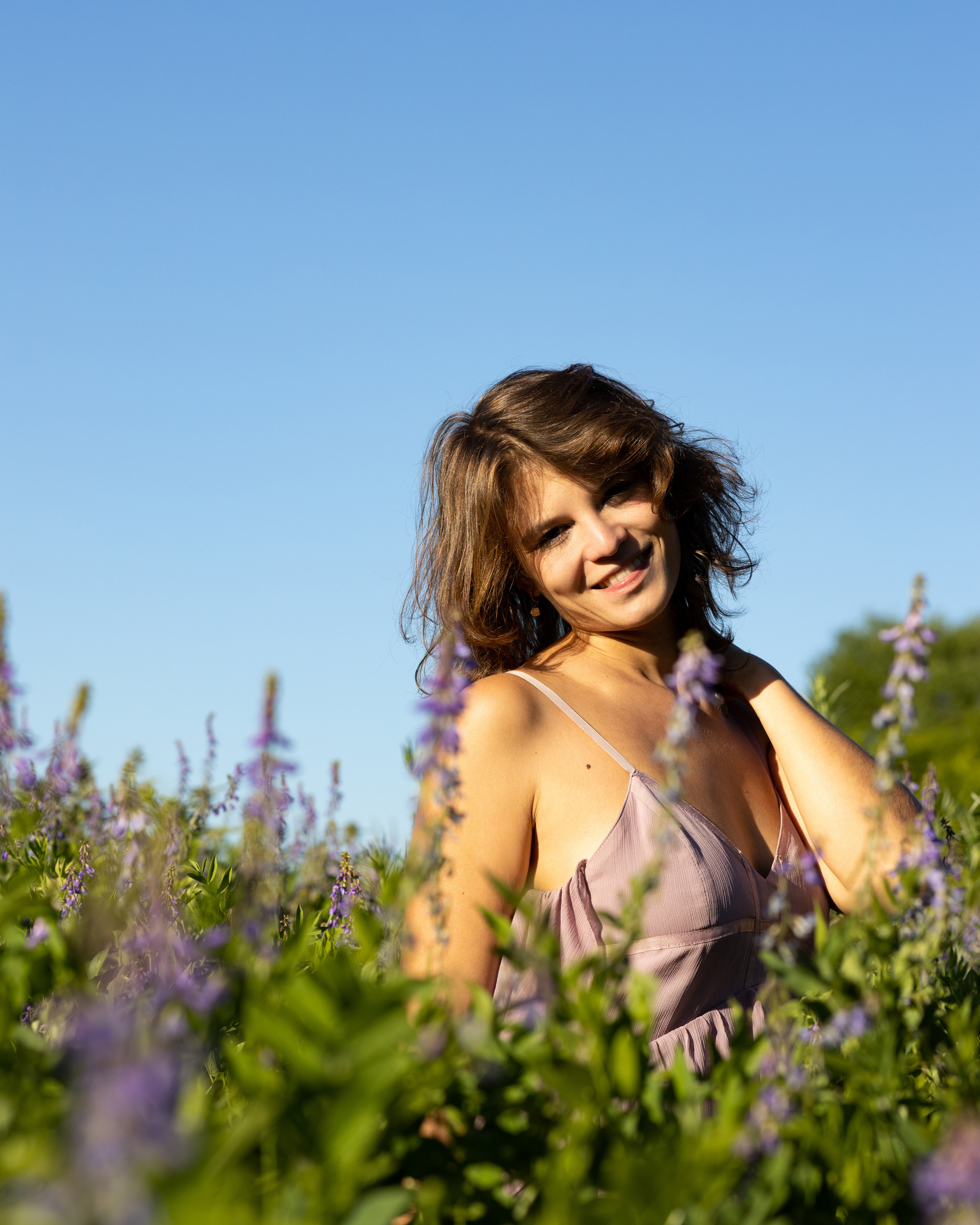 Фотосессия в цветочном поле. Портретный фотограф Екатерина Лысенко, Москва