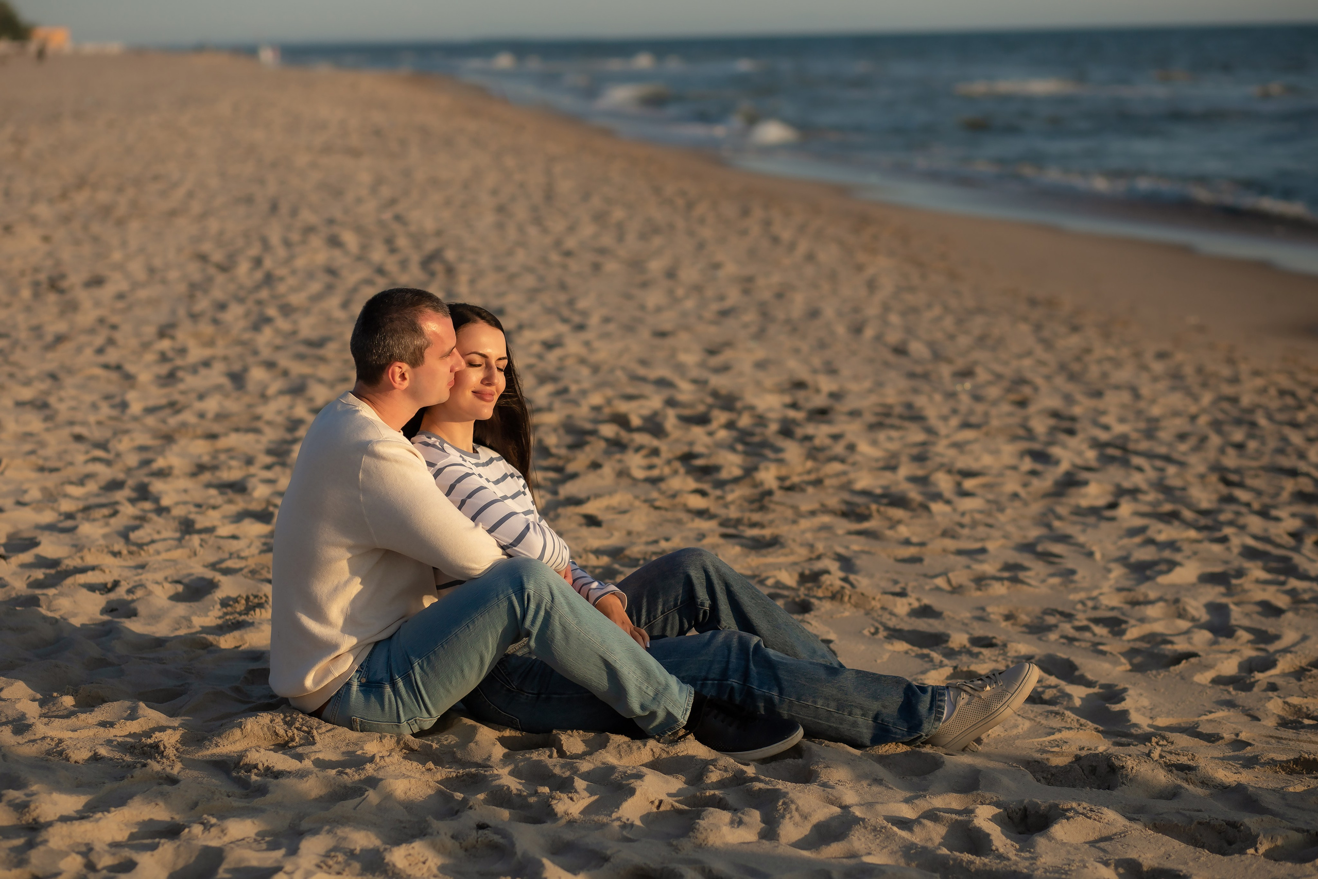 Павел и Татьяна. Закат в Янтарном. Фотограф в Калининграде Решетникова Алина