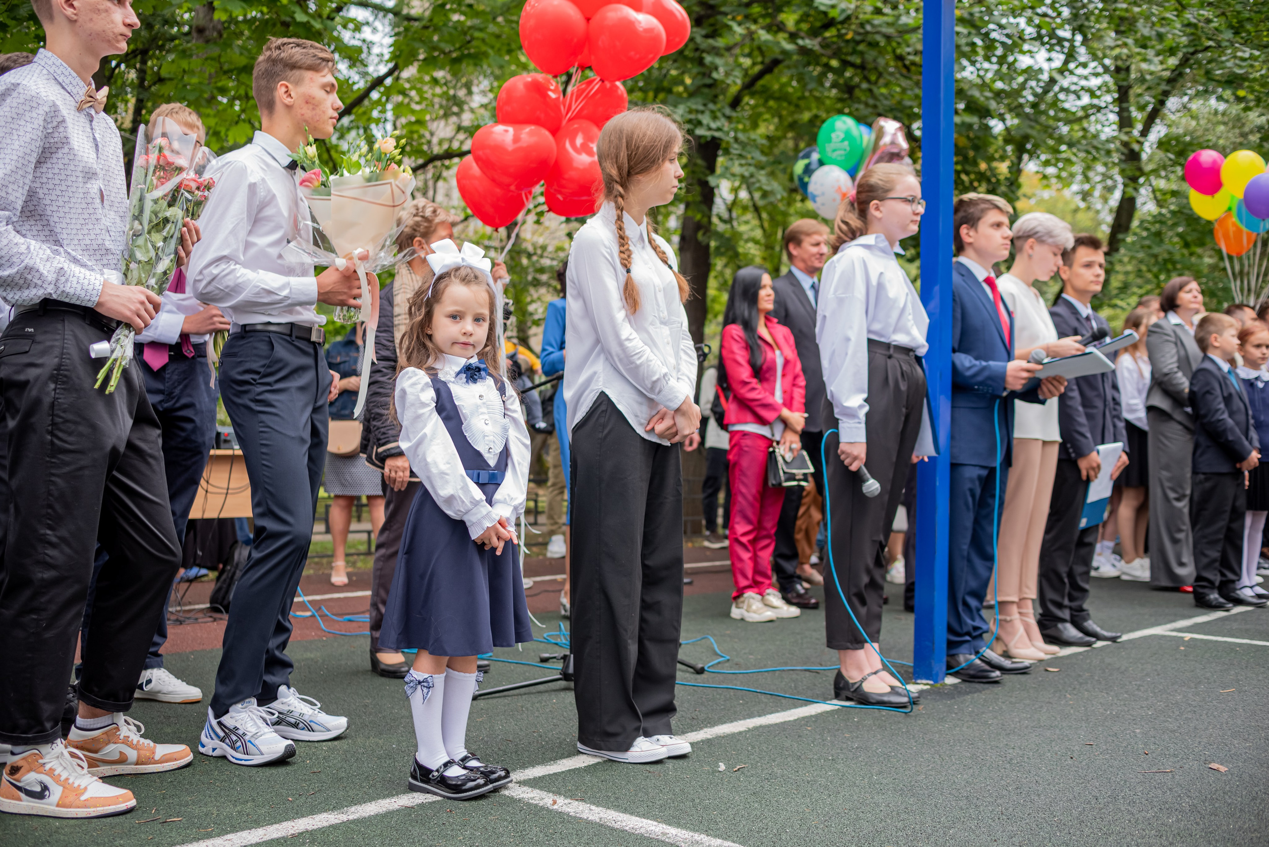 Первый класс, школа 2200, Москва. Свадебный и семейный фотограф Екатерина Пушан. Москва, Балашиха, Железнодорожный, Солнечногорск