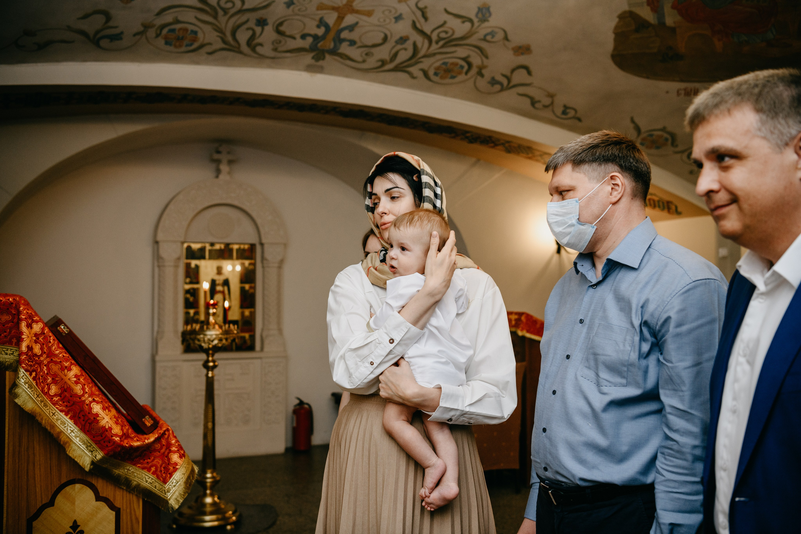 Крещение Александра. Фотограф на выписку из роддома в Москве и МО