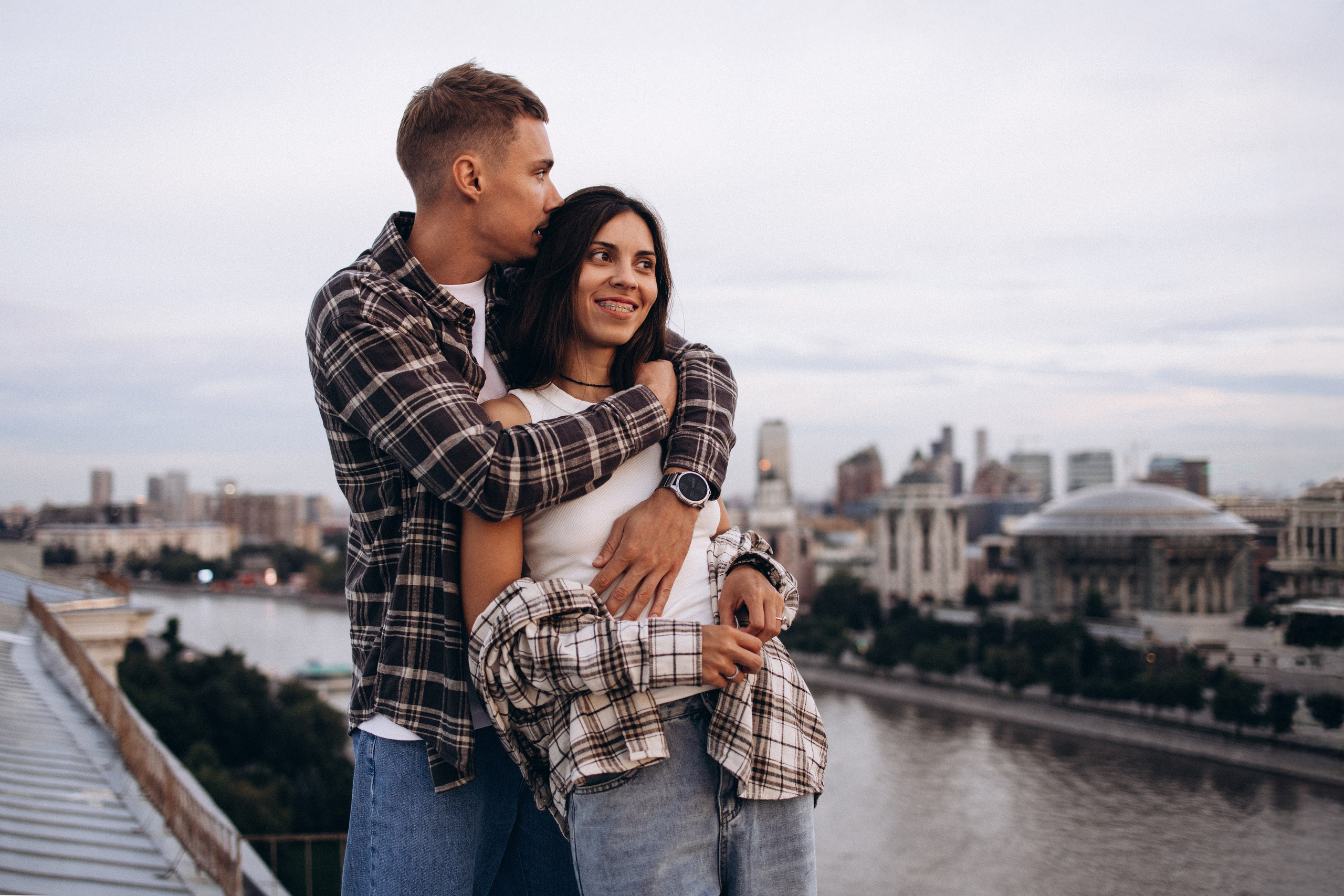 Виолетта и Макс на крыше. Семейный фотограф в Москве Марина Петра
