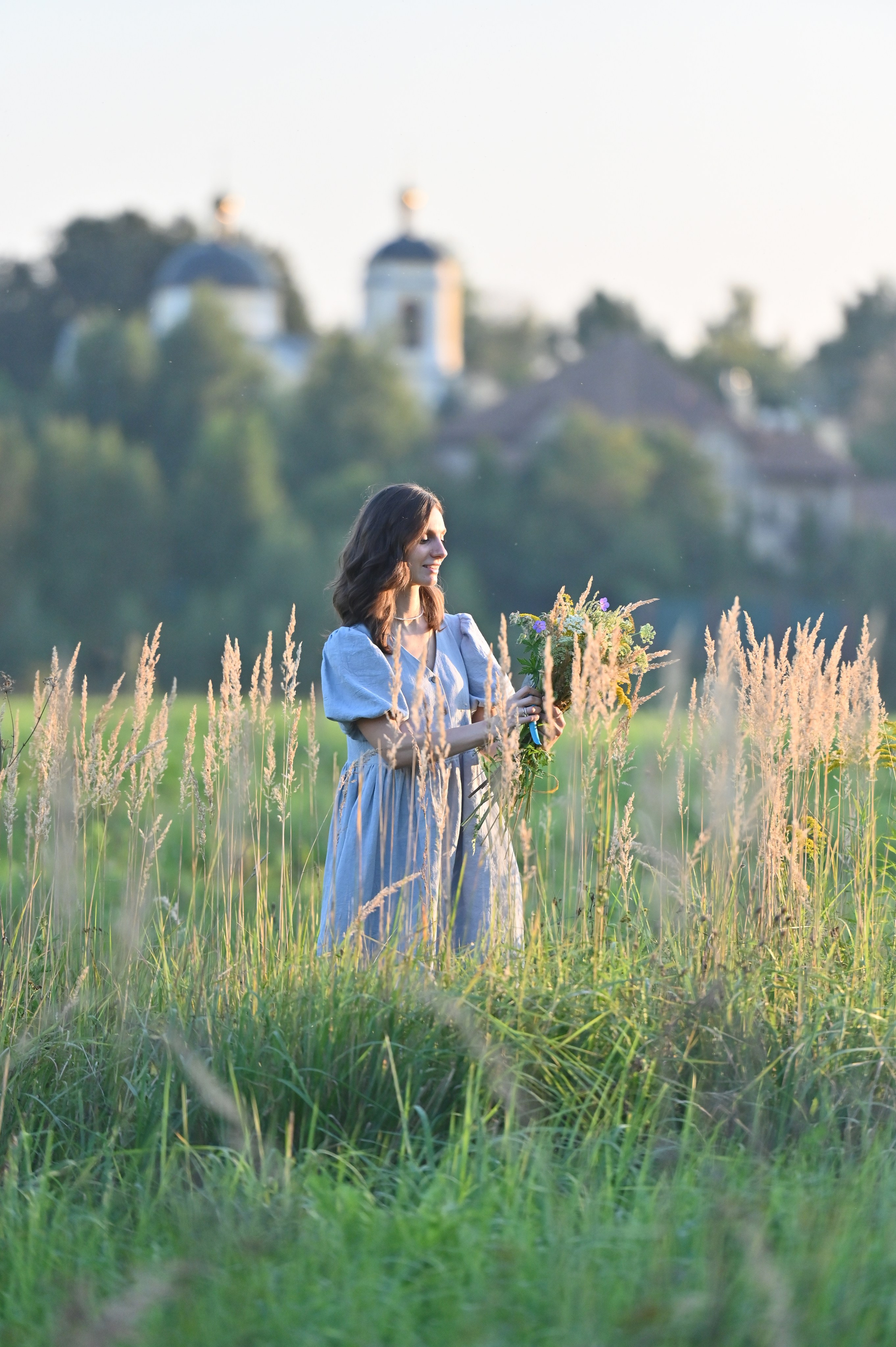 Ира и Дима в поле