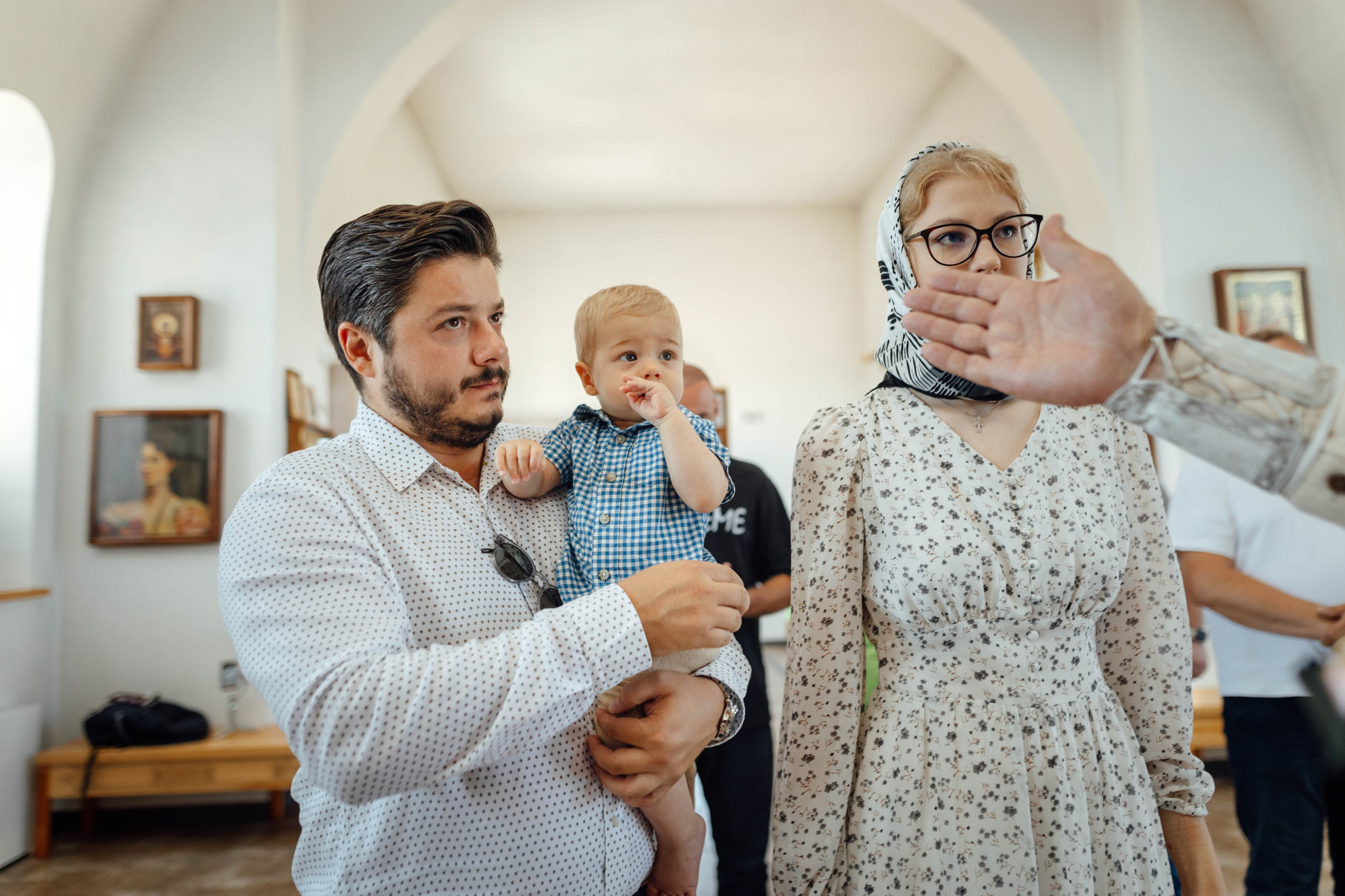 Крещение Энвера (Михаила), д. Колядищи, храм Успения Пр. Богородицы, август 2025