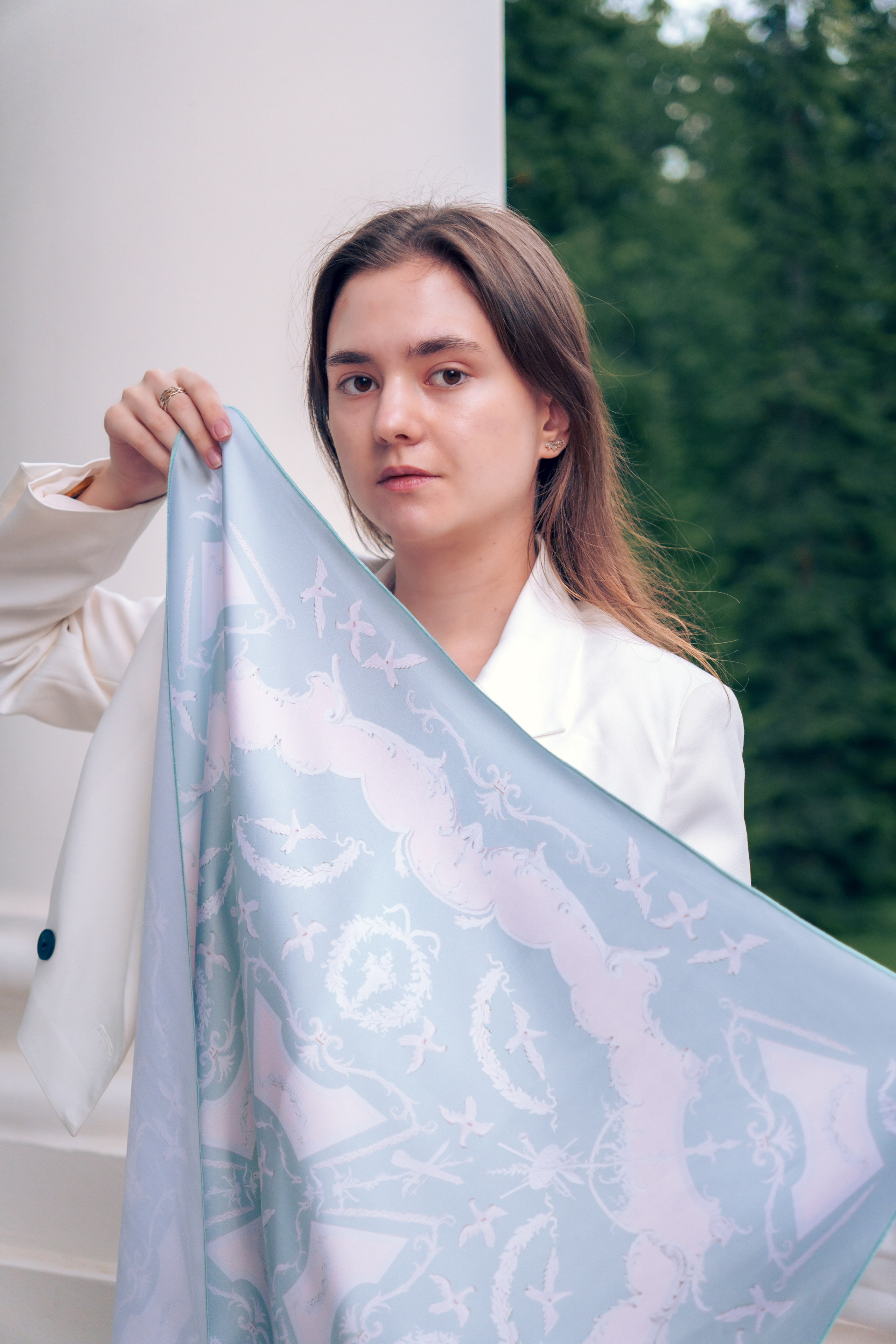 Коллекция платков Дарьи Ильичевой. Фотограф в Санкт-Петербурге Ибрагимова Алина