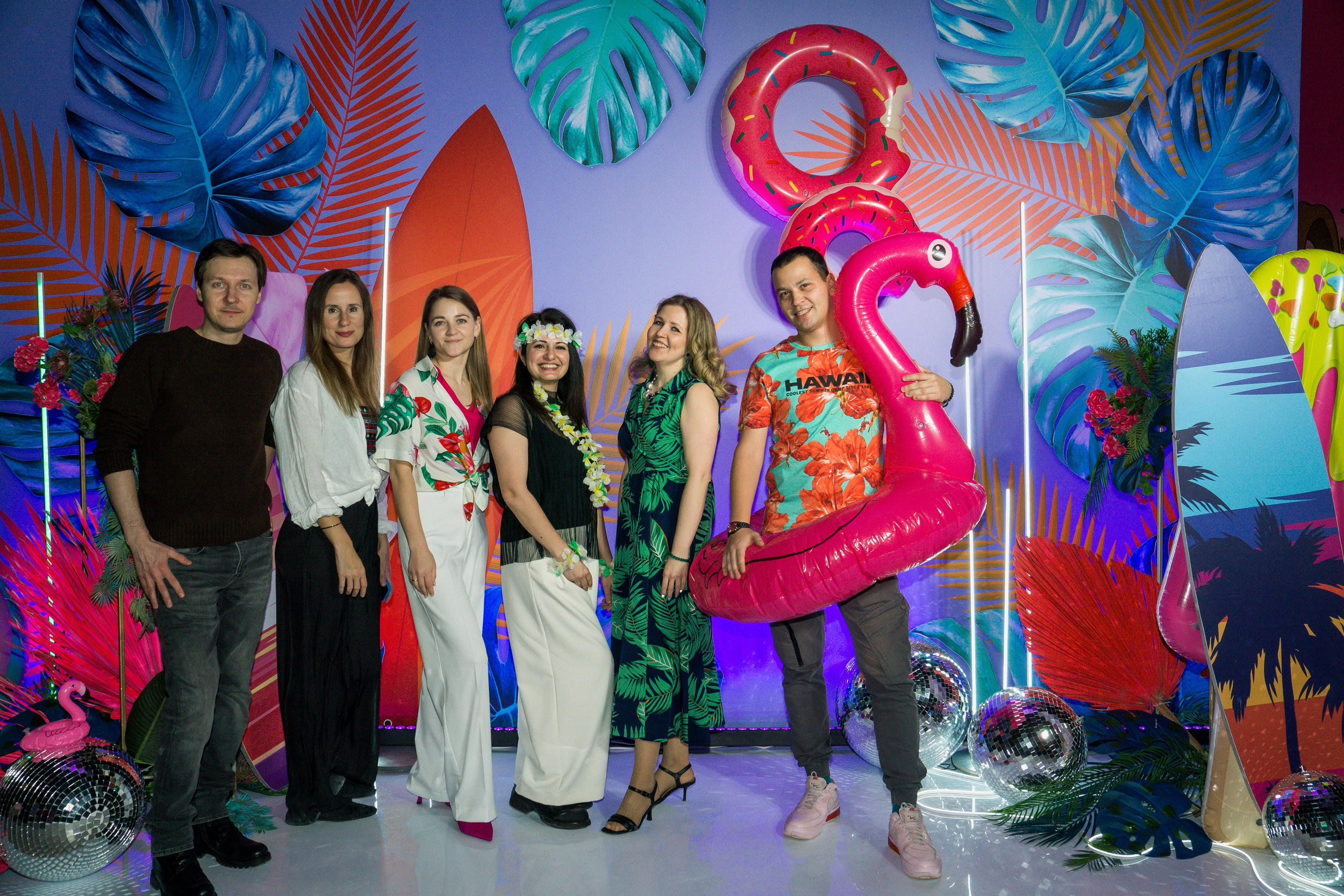 МТС корпоратив Гавайская вечеринка. Фотограф