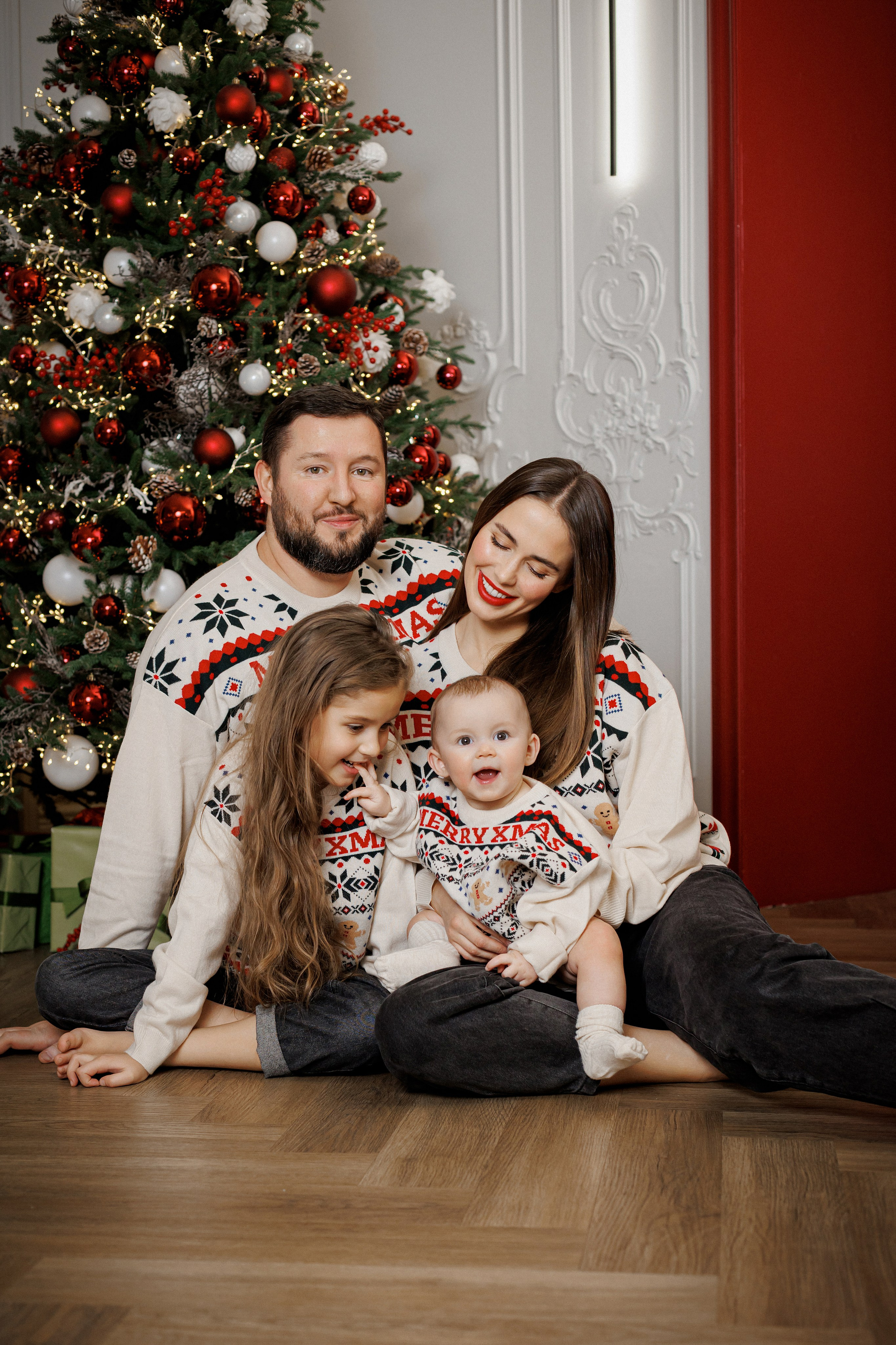 Новогодняя семейная. Портретный фотограф Санкт-Петербург Москва Андронова Юлия