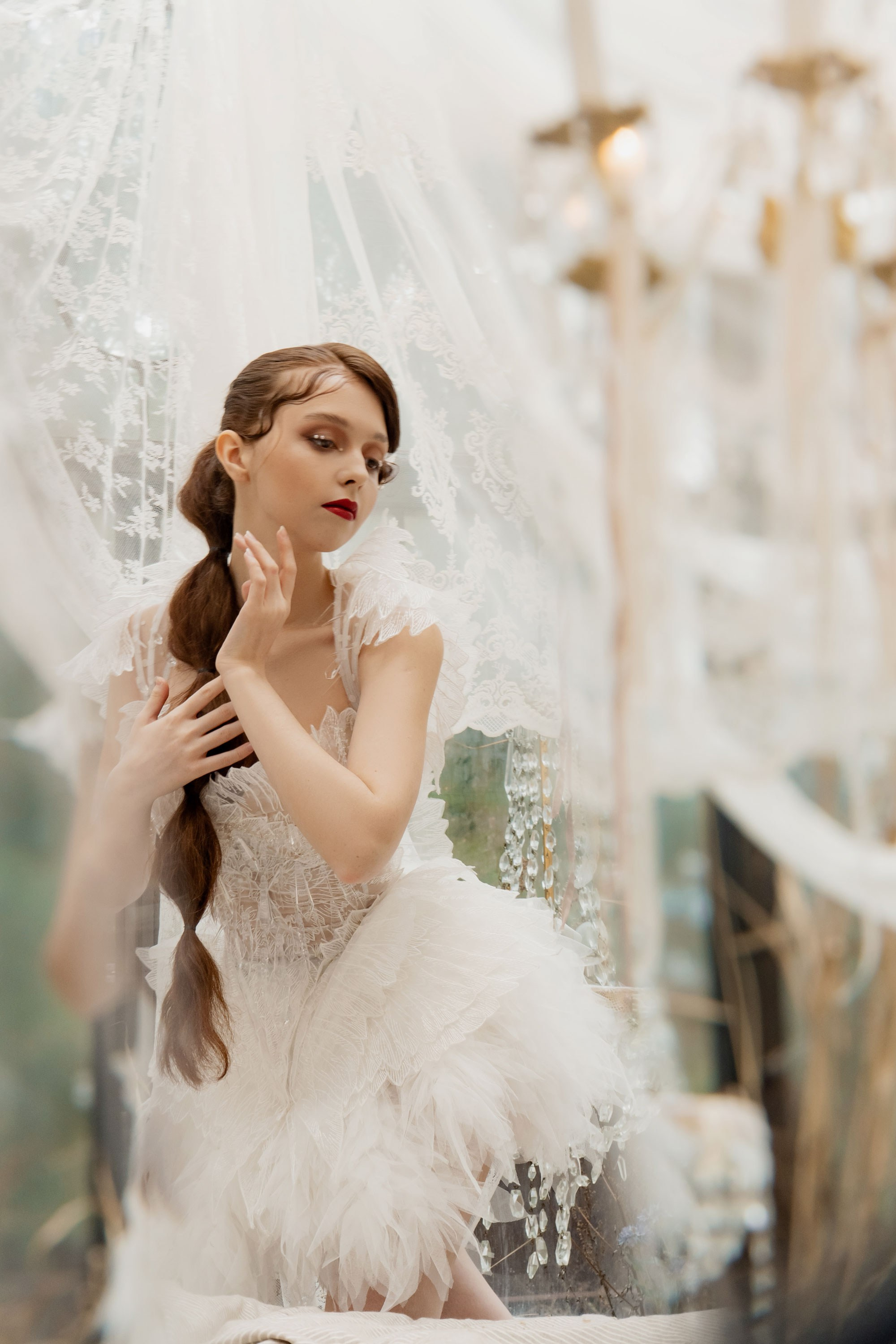 Лебедь в будуаре. Проект «Сны Синицы» — Волшебные фотосессии