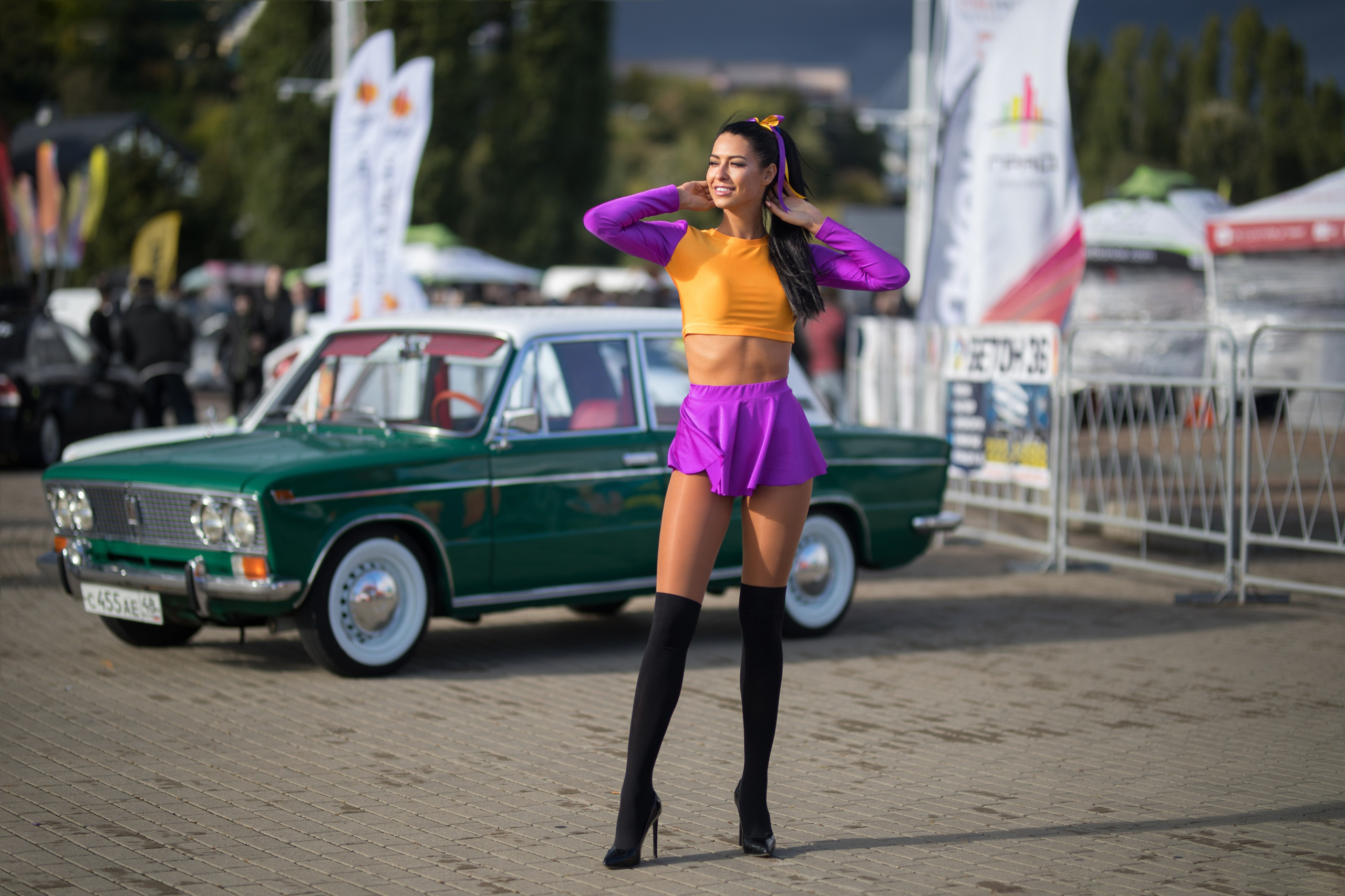 Съемка для Дианы и Юлии на автошоу