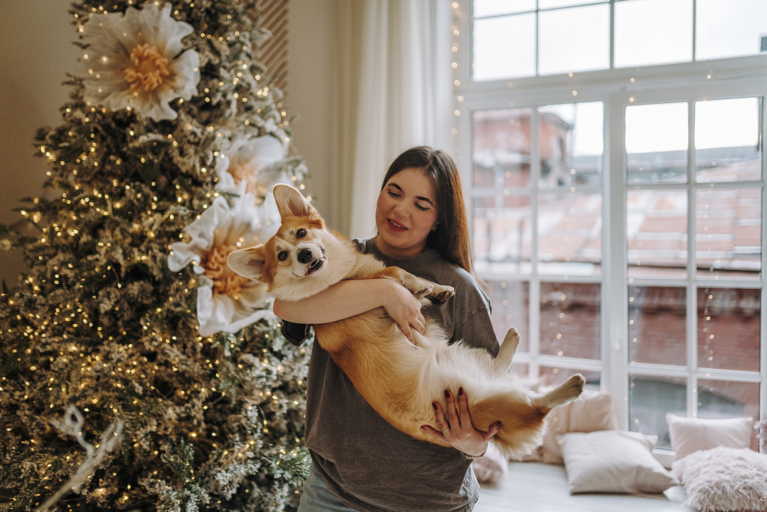 Александра и Бри. Фотограф анималист в Спб недорого Олеся Майорова