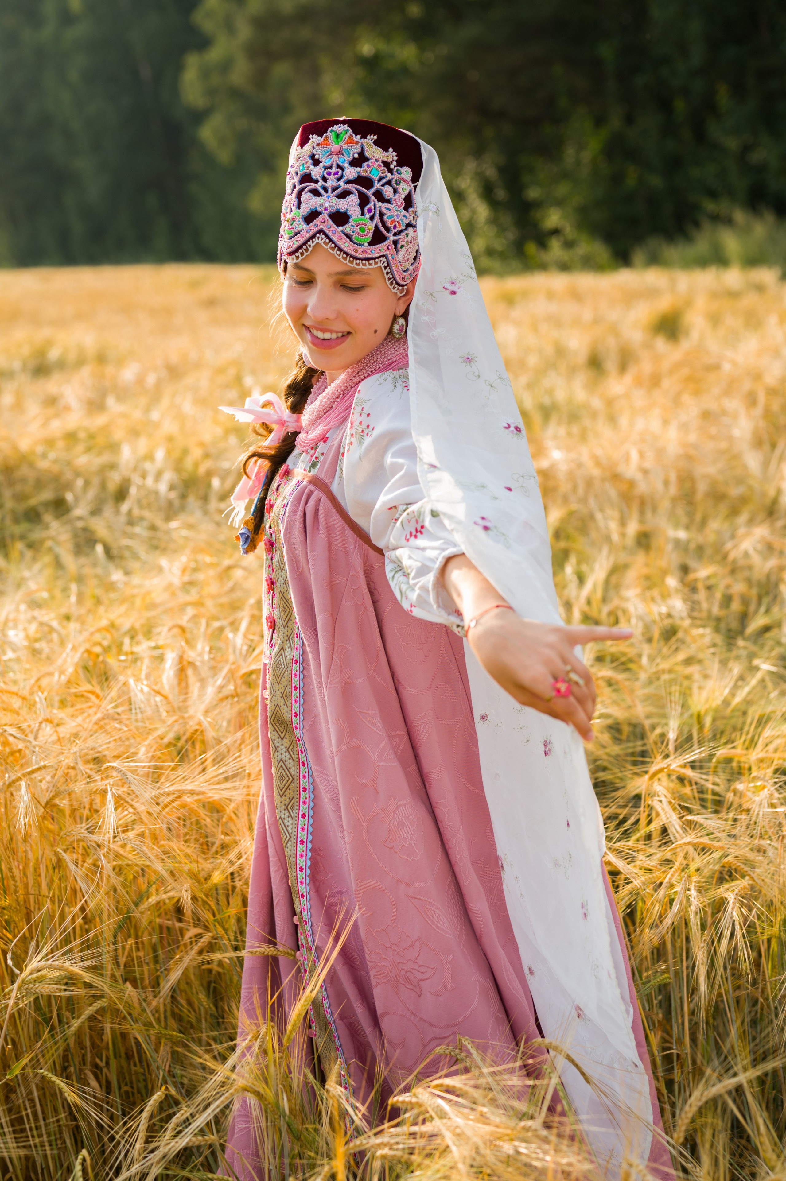 Фотосессия в русском народном костюме. Фотограф Юлия Кондратьева