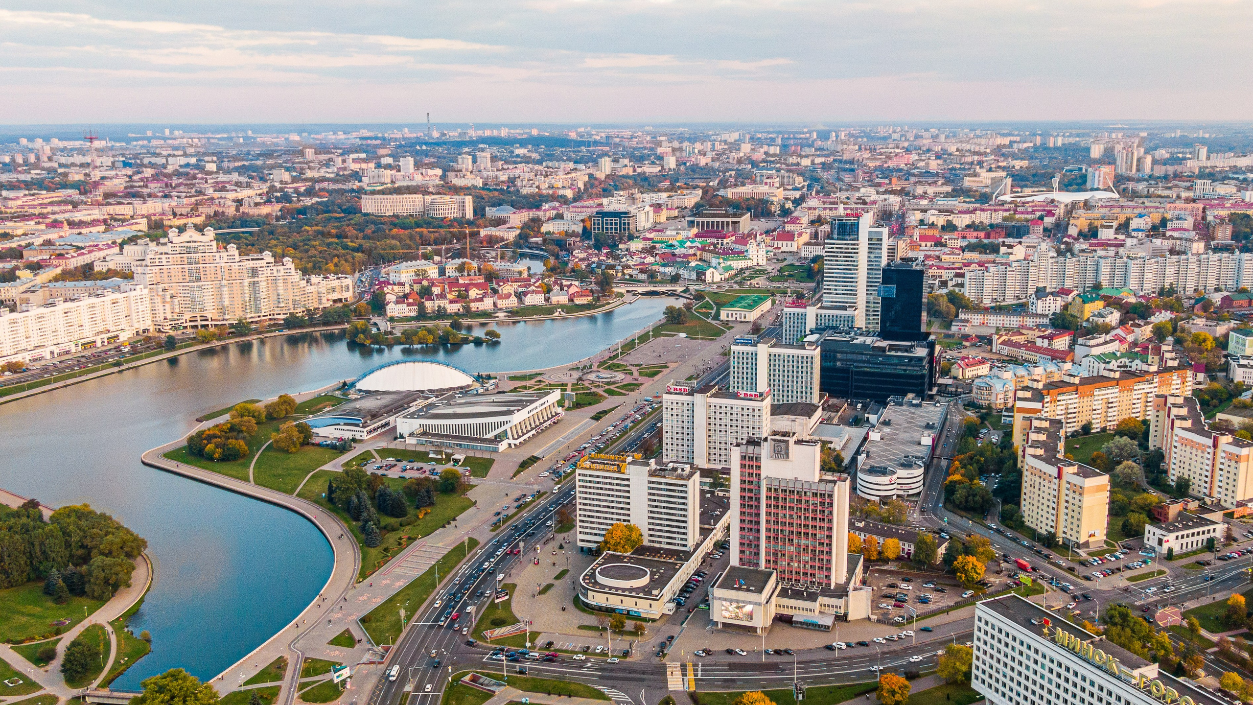 Минск 2021 с воздуха — архивная съёмка города с дрона | Роман Свободный. Интерьерный и архитектурный фотограф Москва и МО. Свободный Роман
