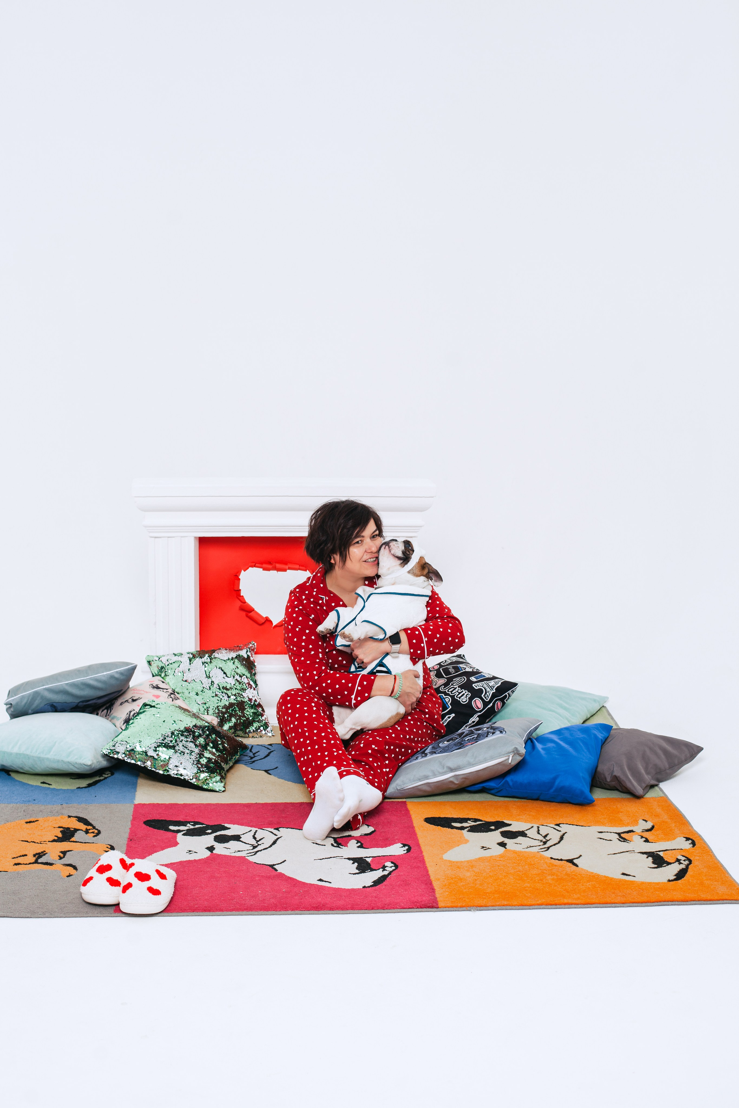 Пижамная вечеринка французских бульдогов и их хозяев. Фотограф-анималист Татьяна Степанова