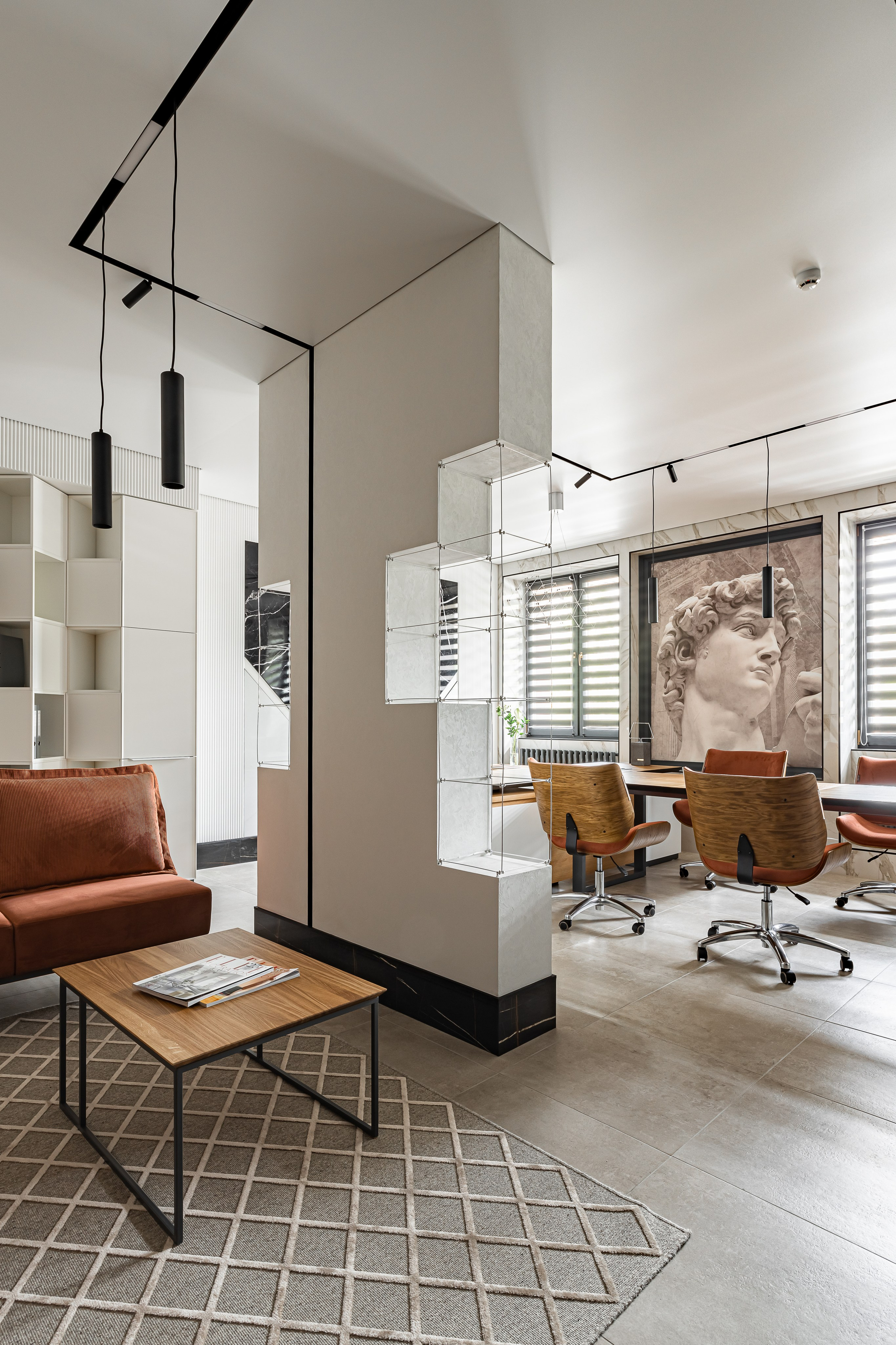 Офис на Калинина. Дизайнер Елена Котенко. Иван Благушин. Интерьерный и архитектурный фотограф в Москве и Санкт-Петербурге