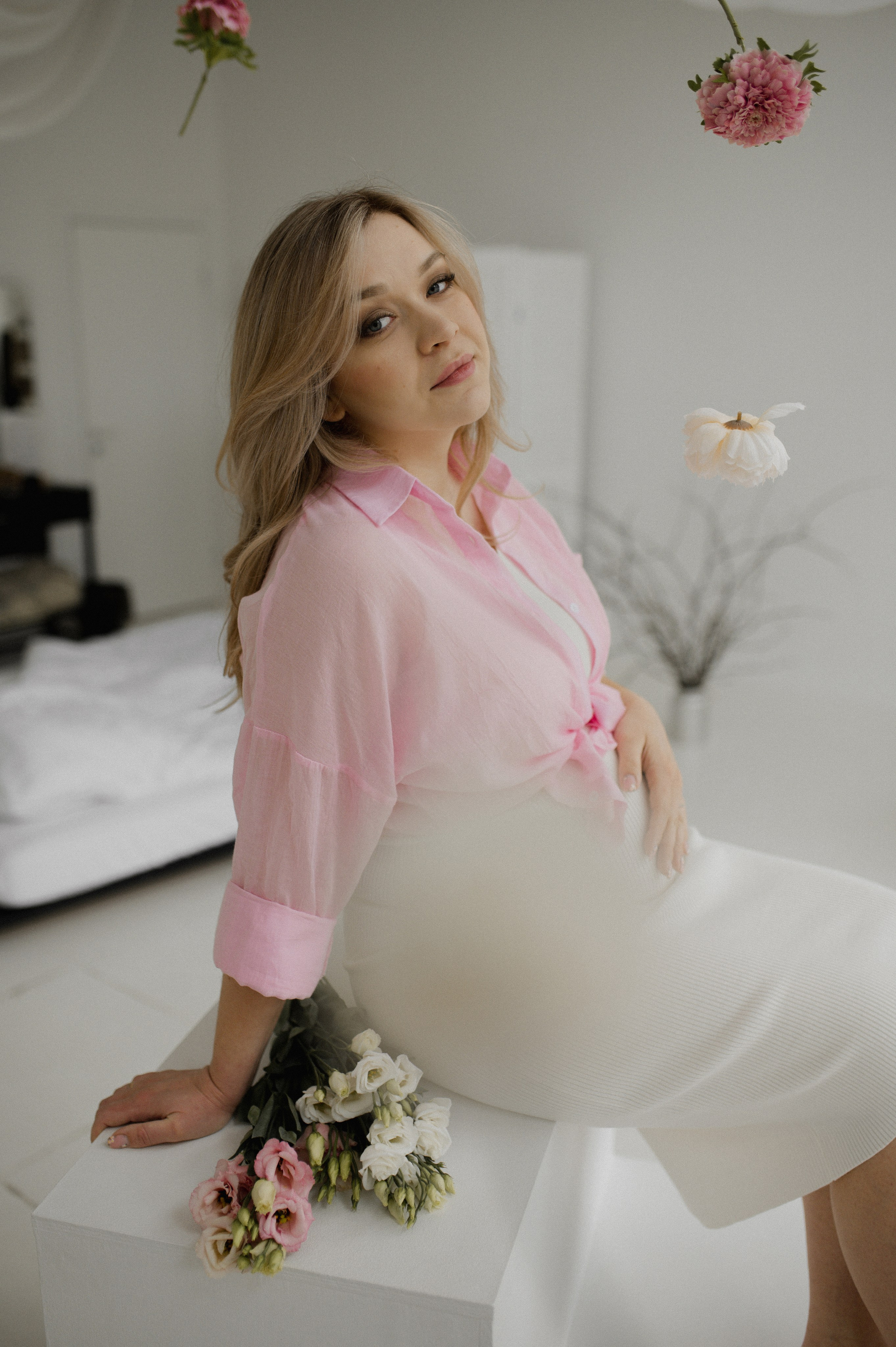 Оля в ожидании малыша. Семейная фотосессия Бутово Москва фотограф Алина Морщагина