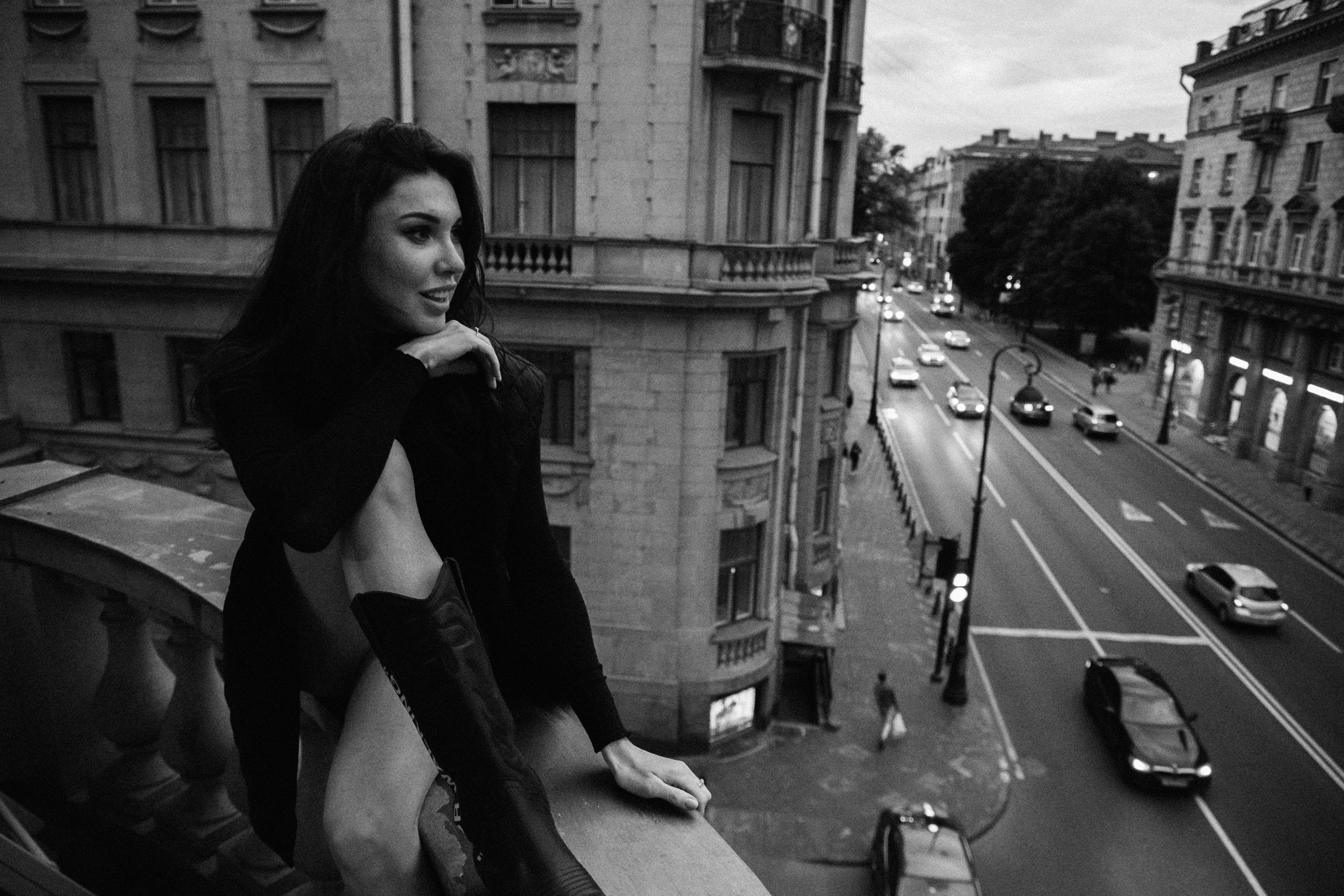 Вероника (съемка на балконе). Фотограф в Москве и Санкт-Петербурге Дарина