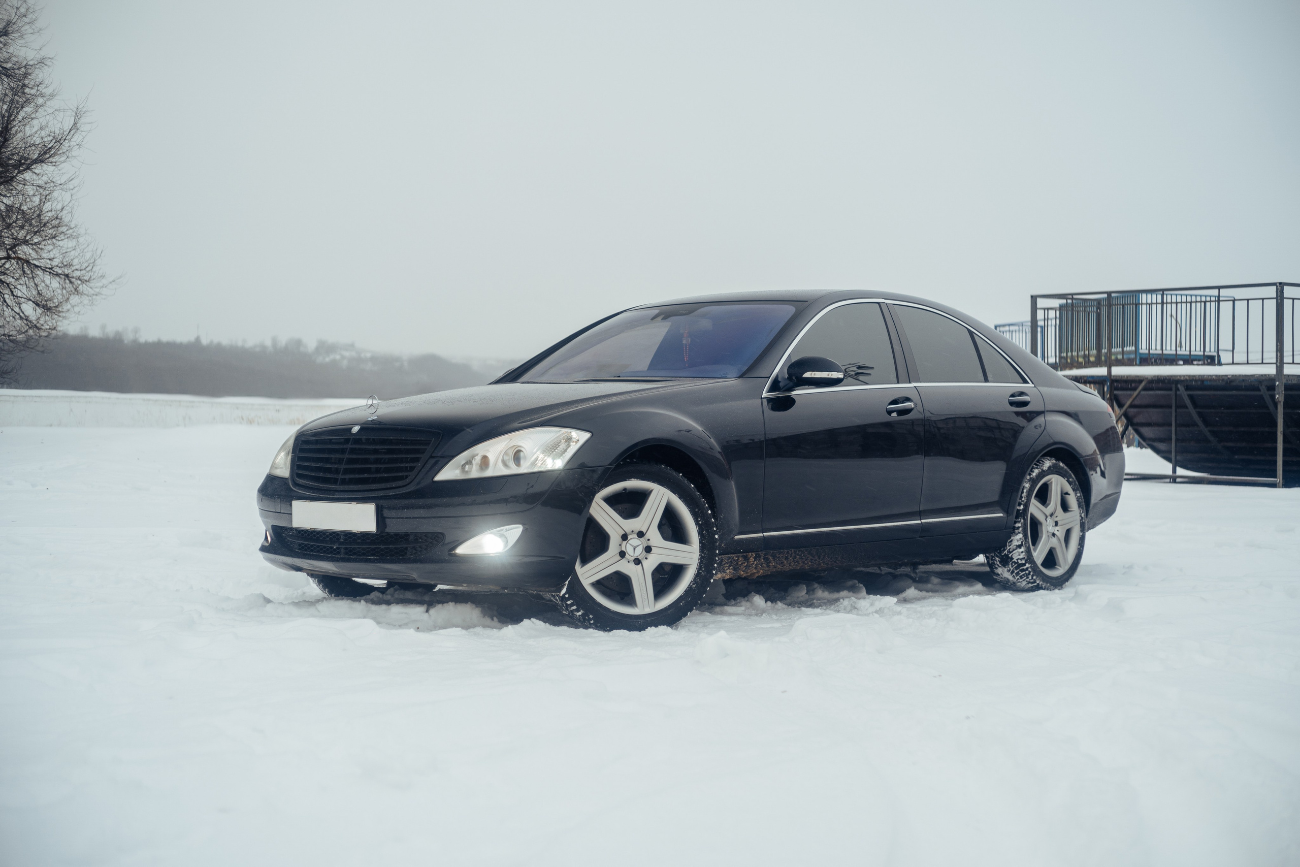 Автомобильная фото-сессия Mercedes-Benz S-class W221 в Калуге