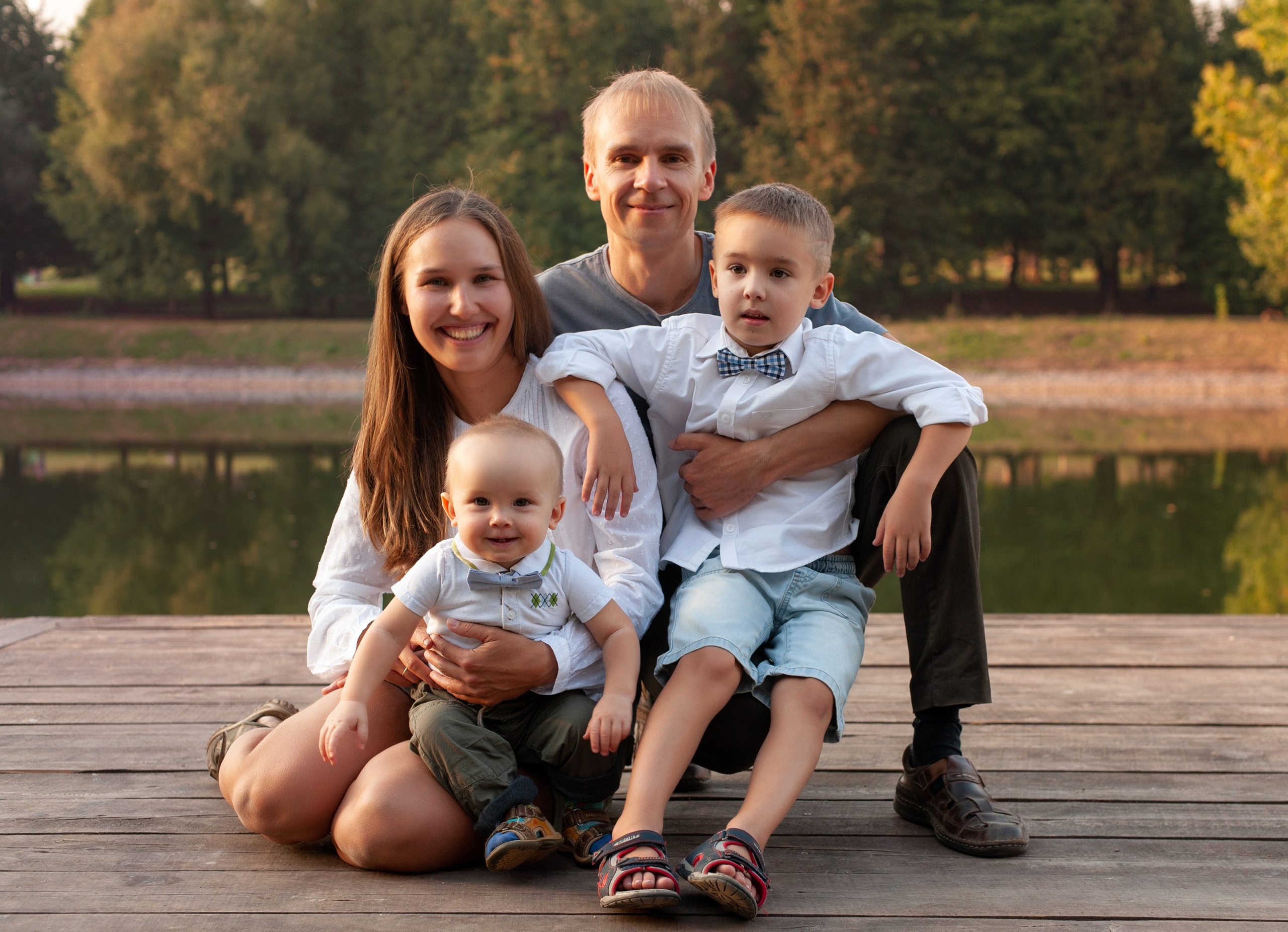 Семейная фотопрогулка. Семейный, детский фотограф в Москве Дегтярева Анастасия