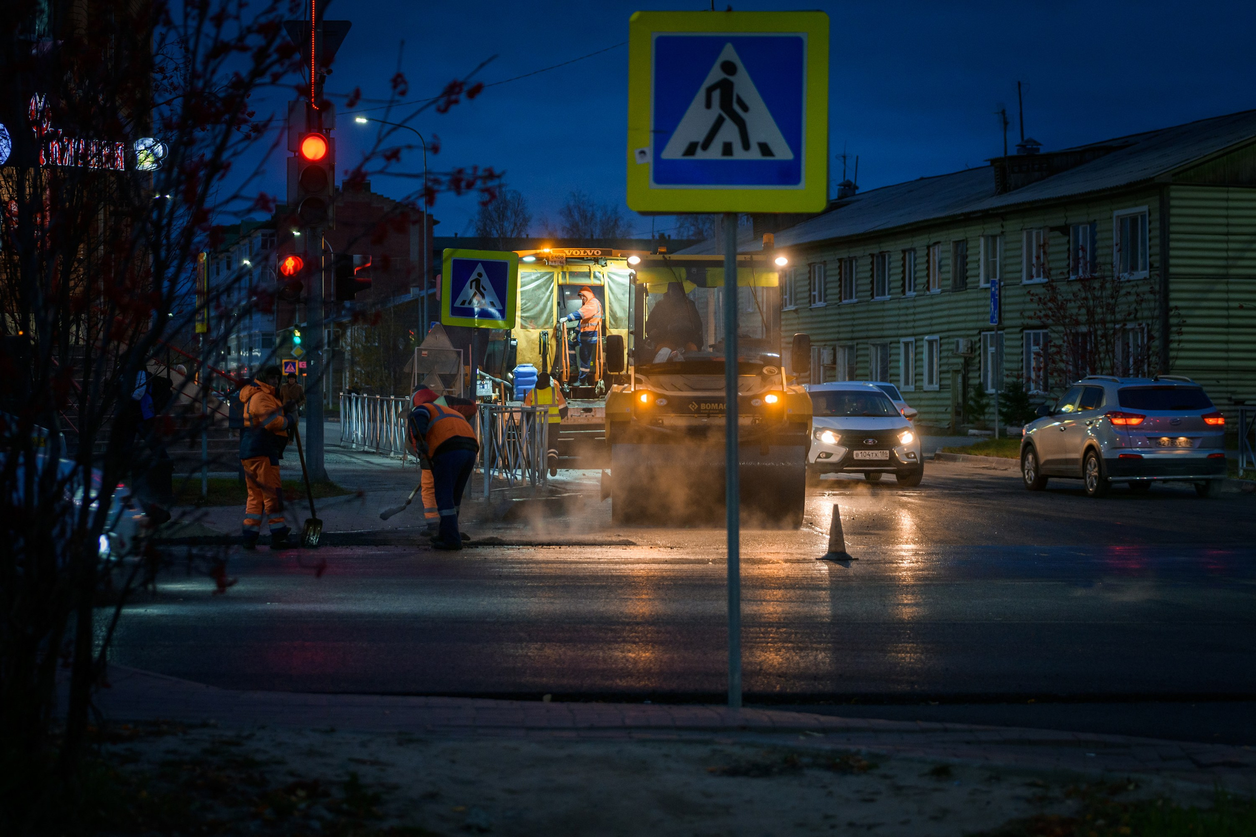 Дорожные работы. Фотограф в Ханты-Мансийске Евгений Жуланов