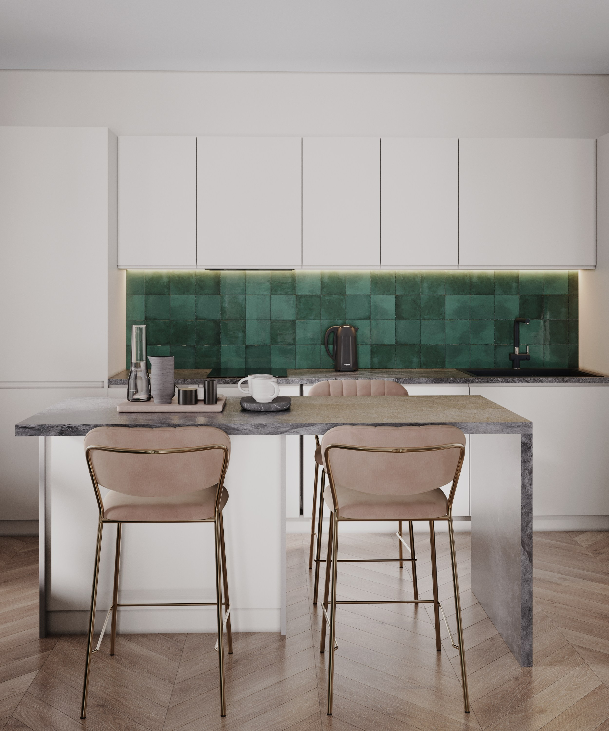 EKAT PARK, 50 m². Анастасия Дремина DREMINA INTERIORS