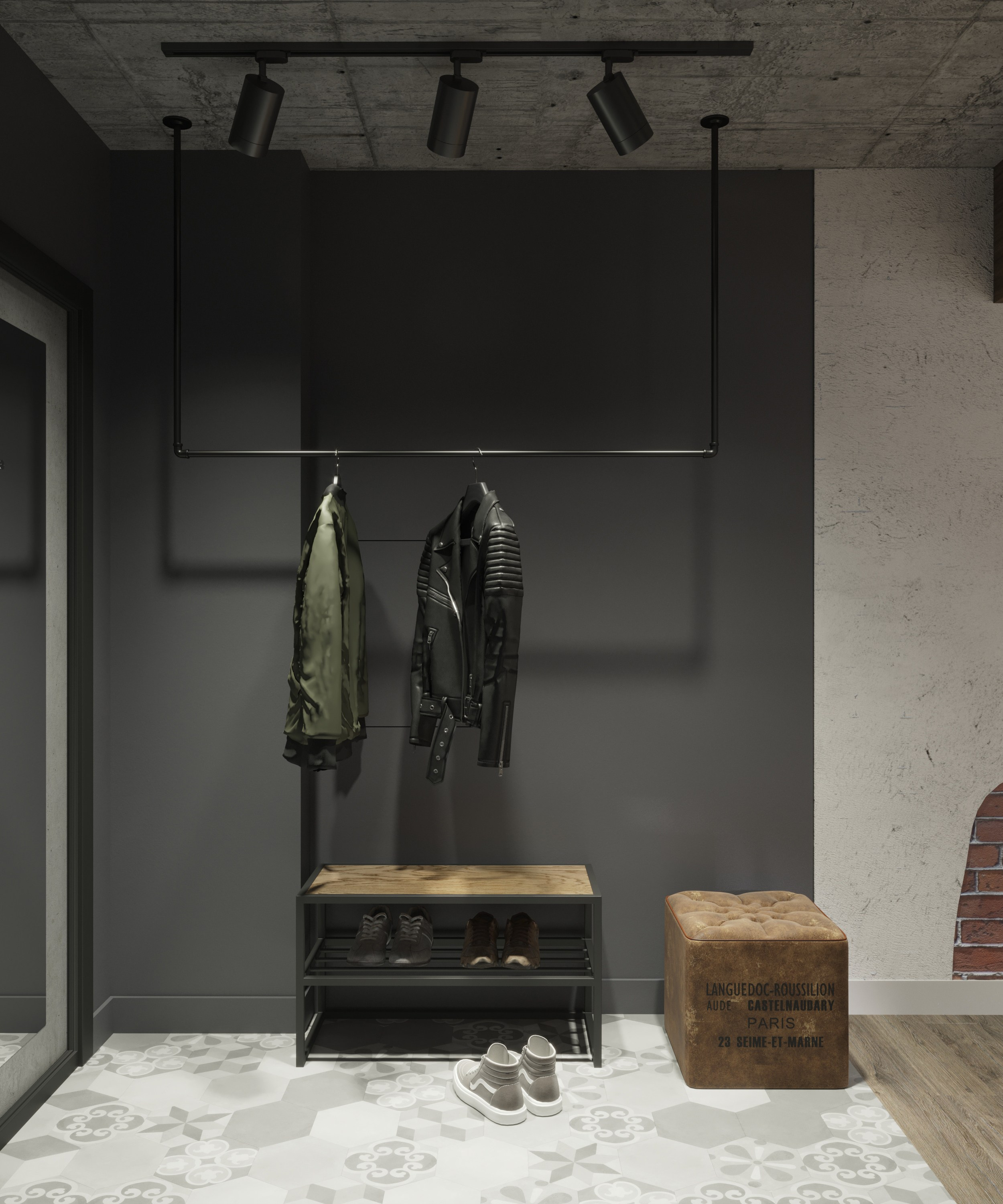 Дизайн - проект в стиле лофт. Анастасия Дремина DREMINA INTERIORS