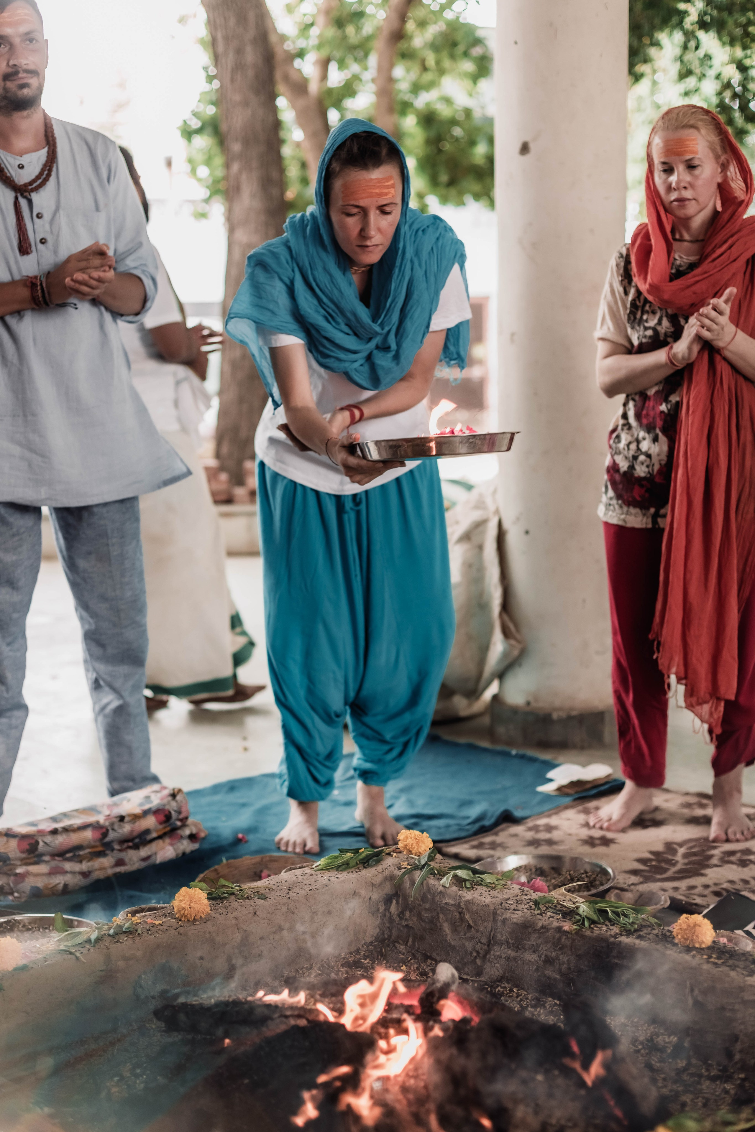Pitri Paksha yagyas & poojas Devraha Baba ji ashram. Mariam Bagdasaryan