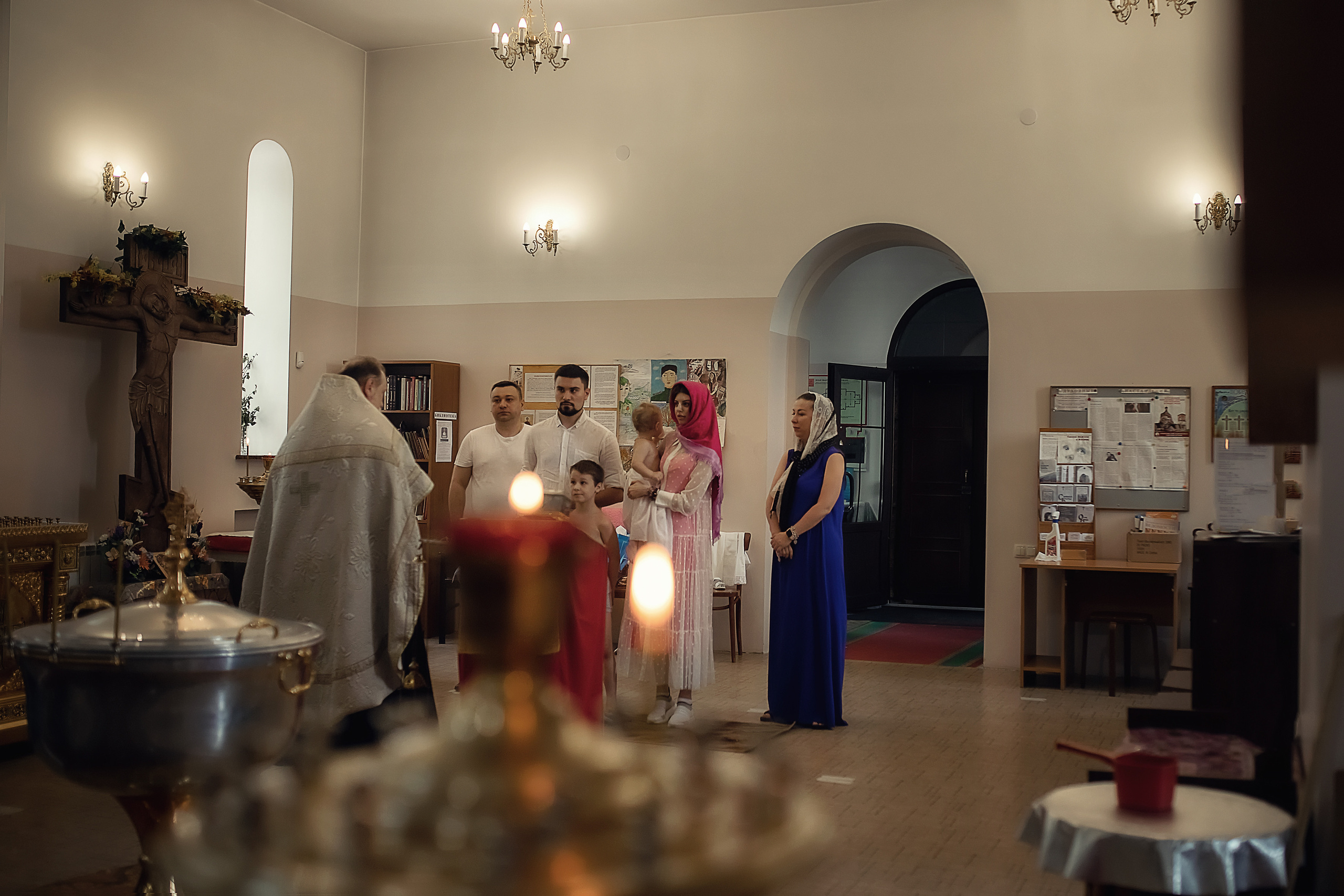 КРЕЩЕНИЕ АЛЕКСЕЯ И АРИНЫ. ФОТОГРАФ