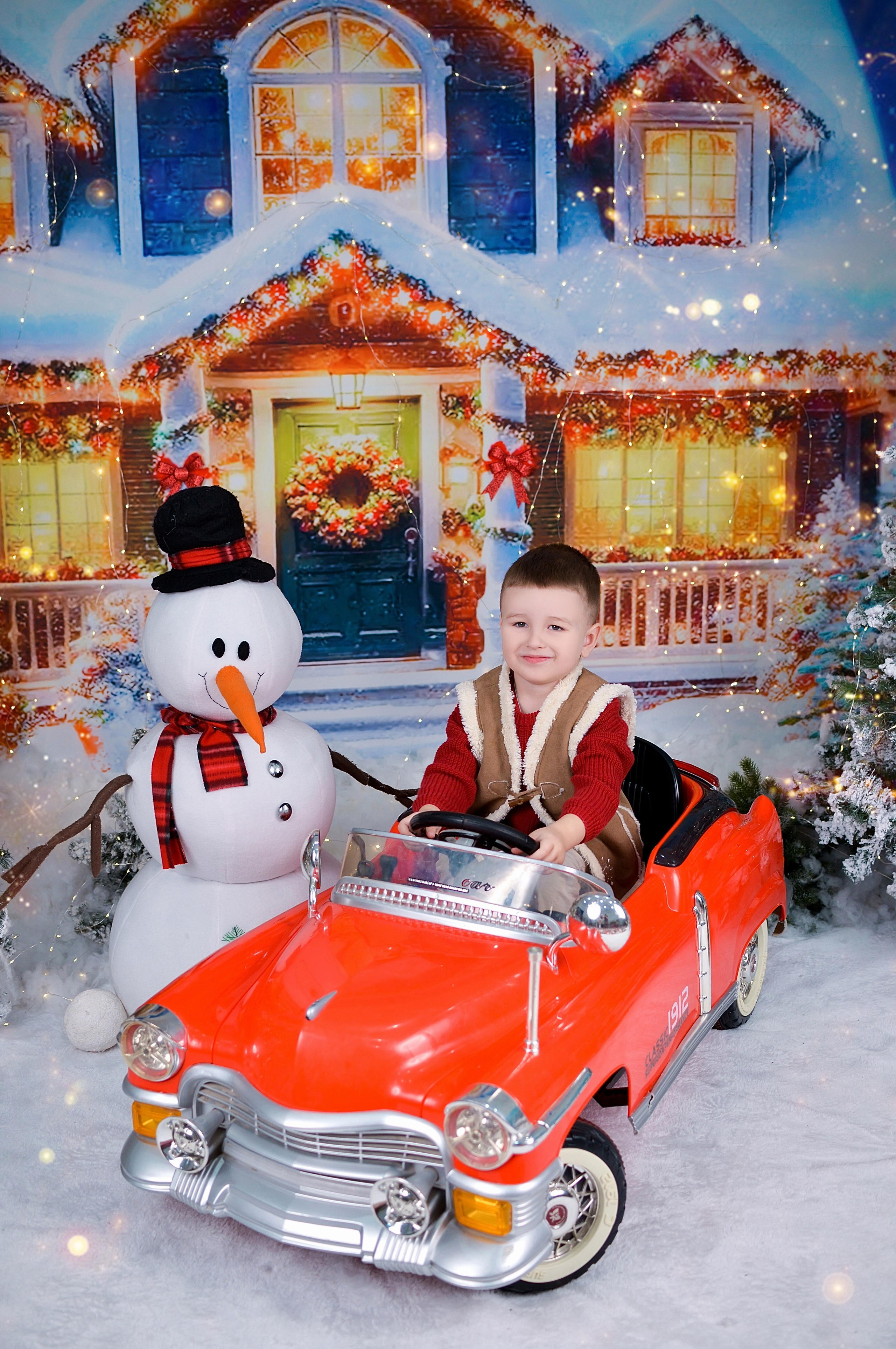 Новогодняя семейная фотосессия в Краснодаре 2023-2024. Фотограф новорожденных Краснодар Малышенко Надежда